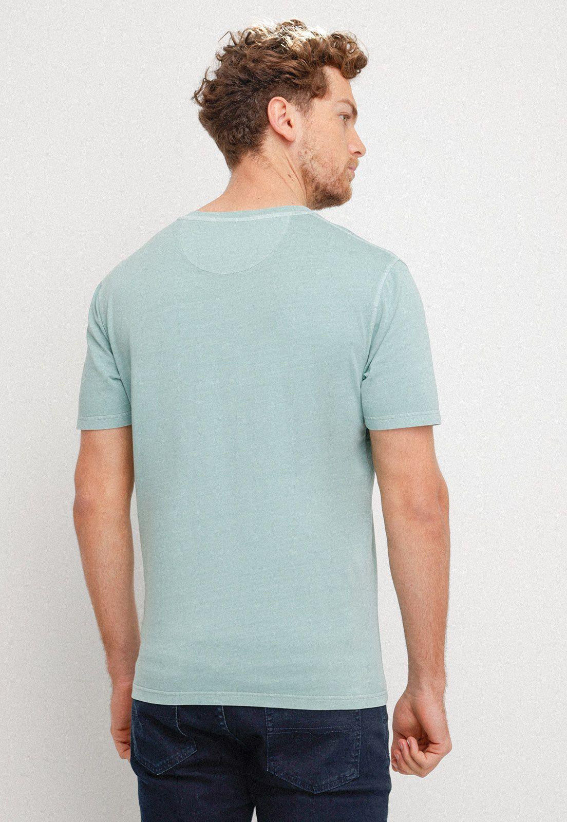 Polera Hombre Slim Fit Melchor Algodón Verde Agua-1