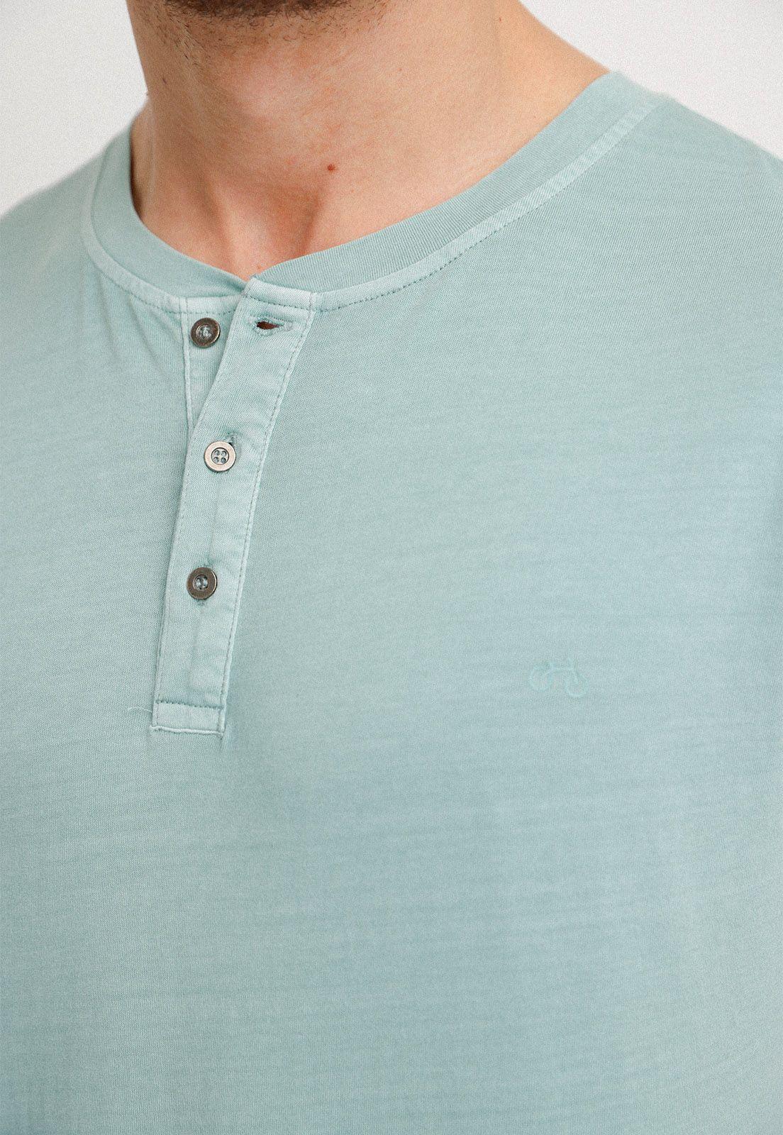 Polera Hombre Slim Fit Melchor Algodón Verde Agua-2