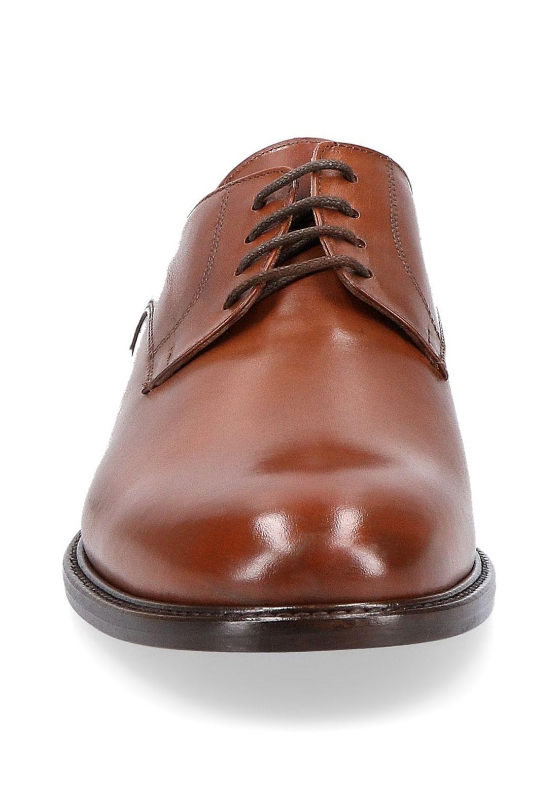 Zapatos Formal Italianos Voltago Plain Toe Oxford Cognac-2