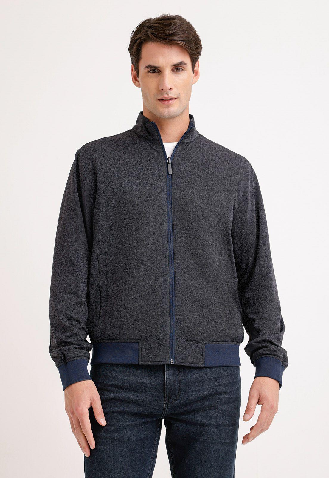 Chaqueta Hombre Casual Reversible Azul-1