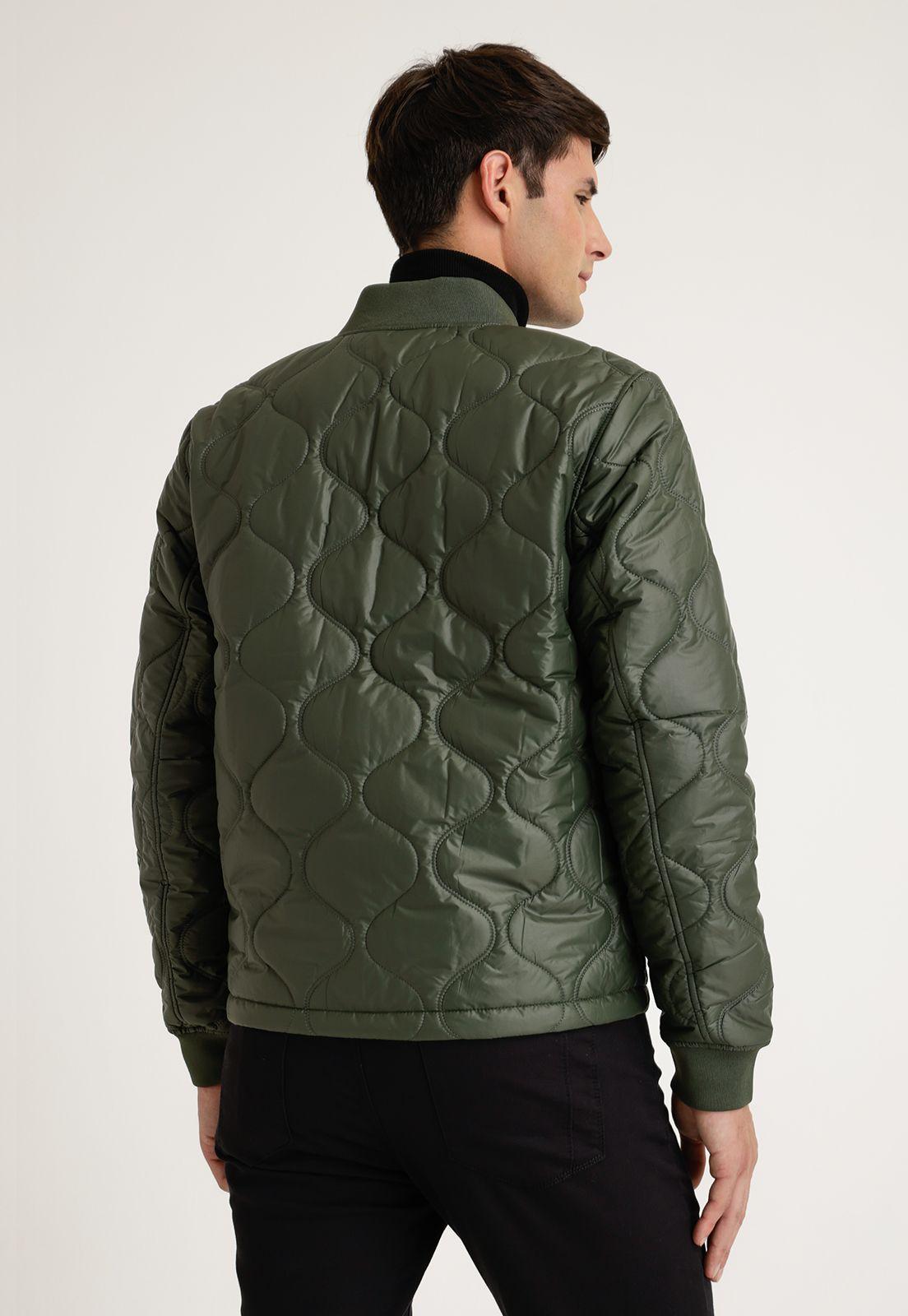 Parka Acolchada Verde Hombre-1