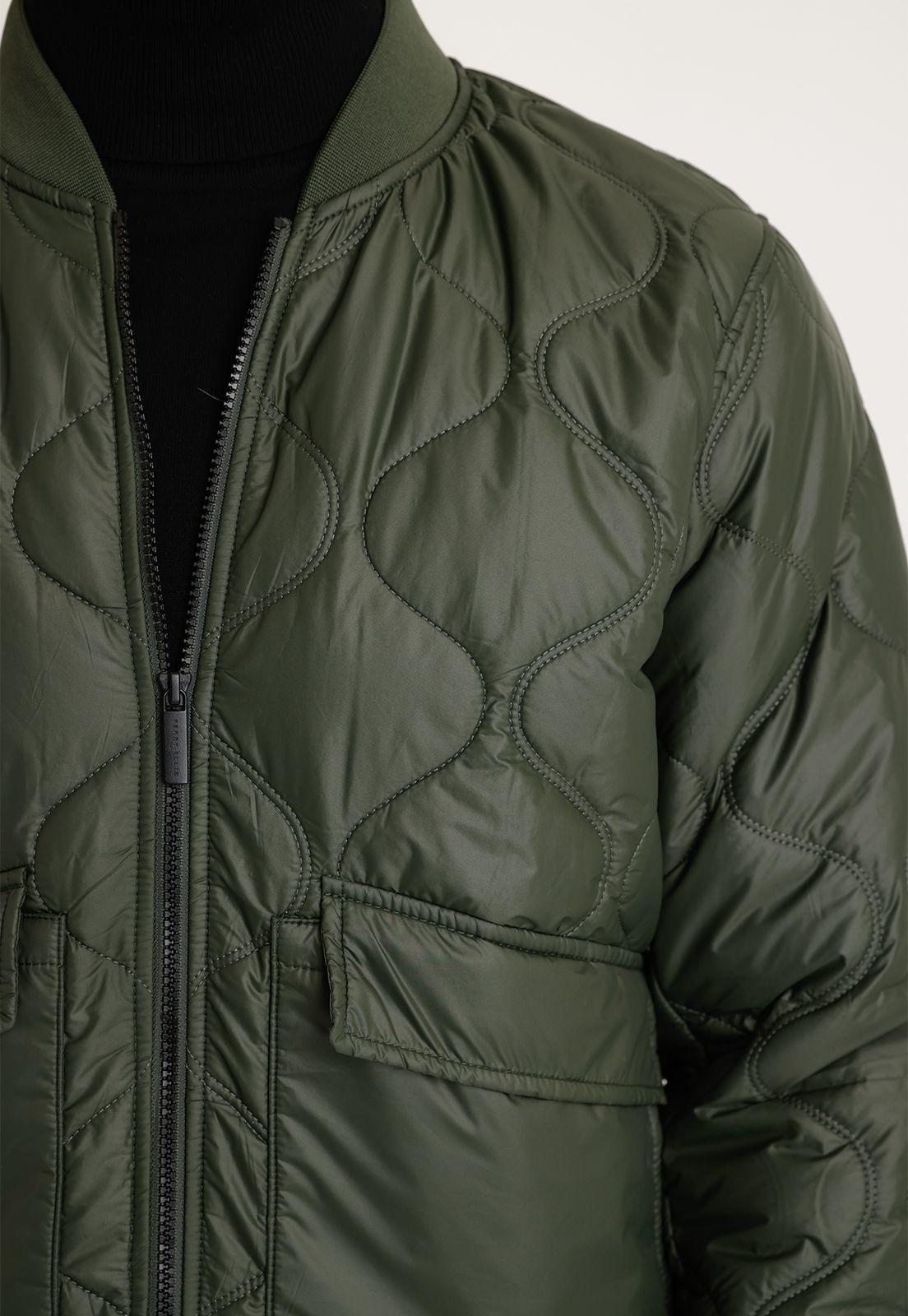 Parka Acolchada Verde Hombre-2