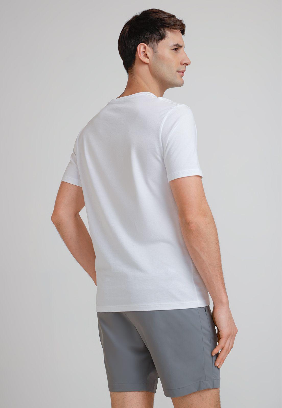 Polera Hombre Básica 100% Algodón Blanco-1