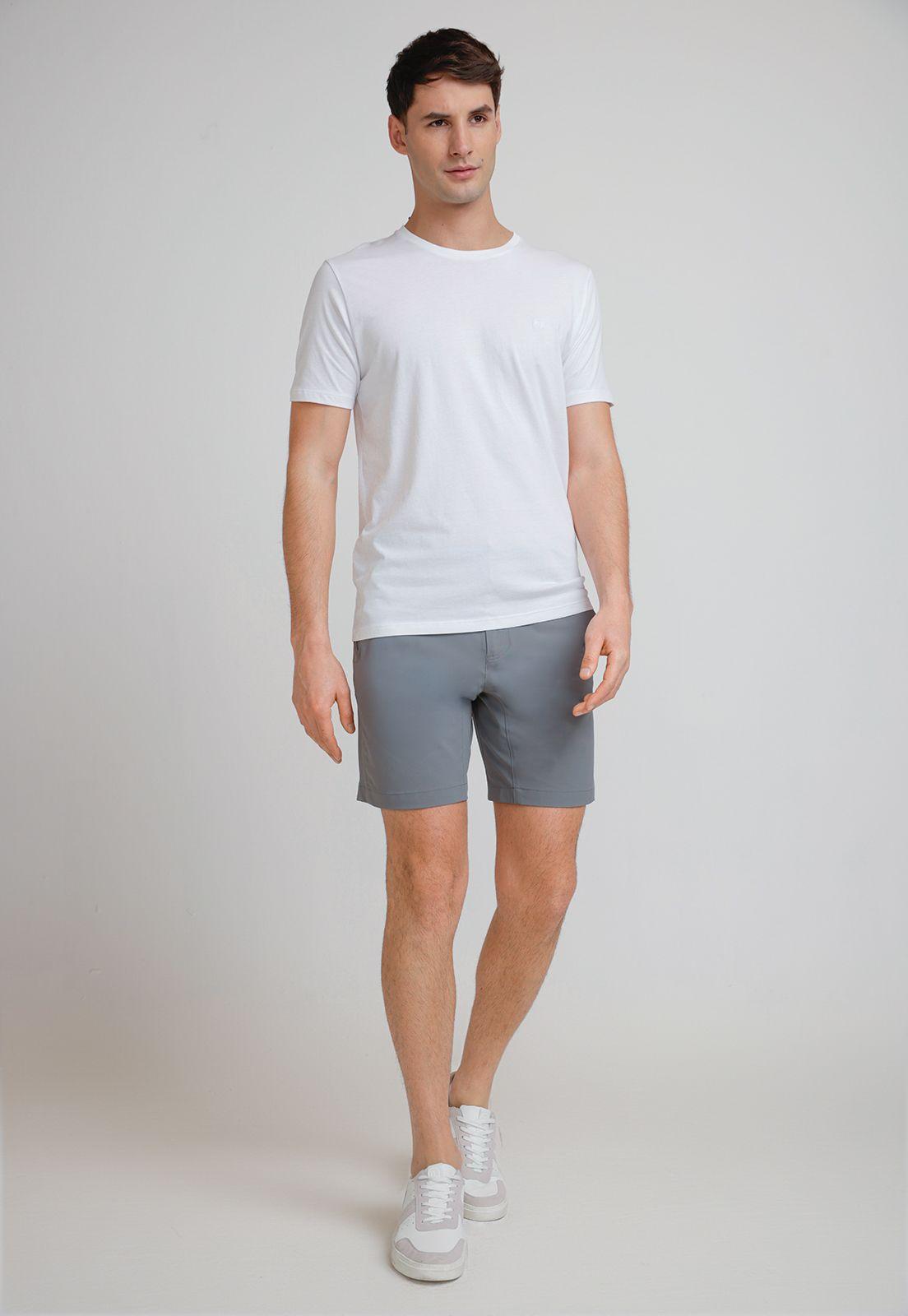 Polera Hombre Básica 100% Algodón Blanco-3