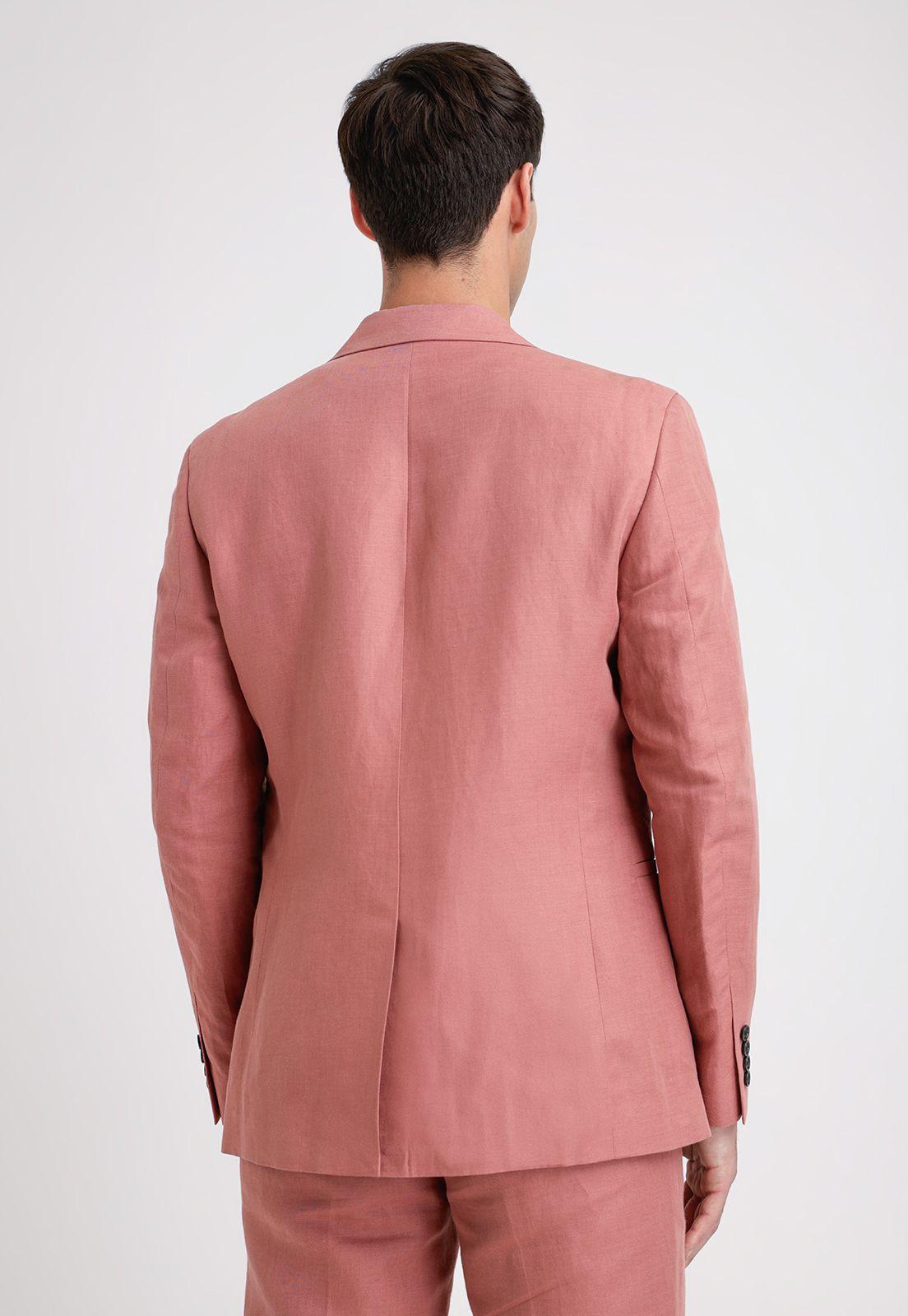 Chaqueta Hombre Lino Suit Separates Rosa Viejo-1