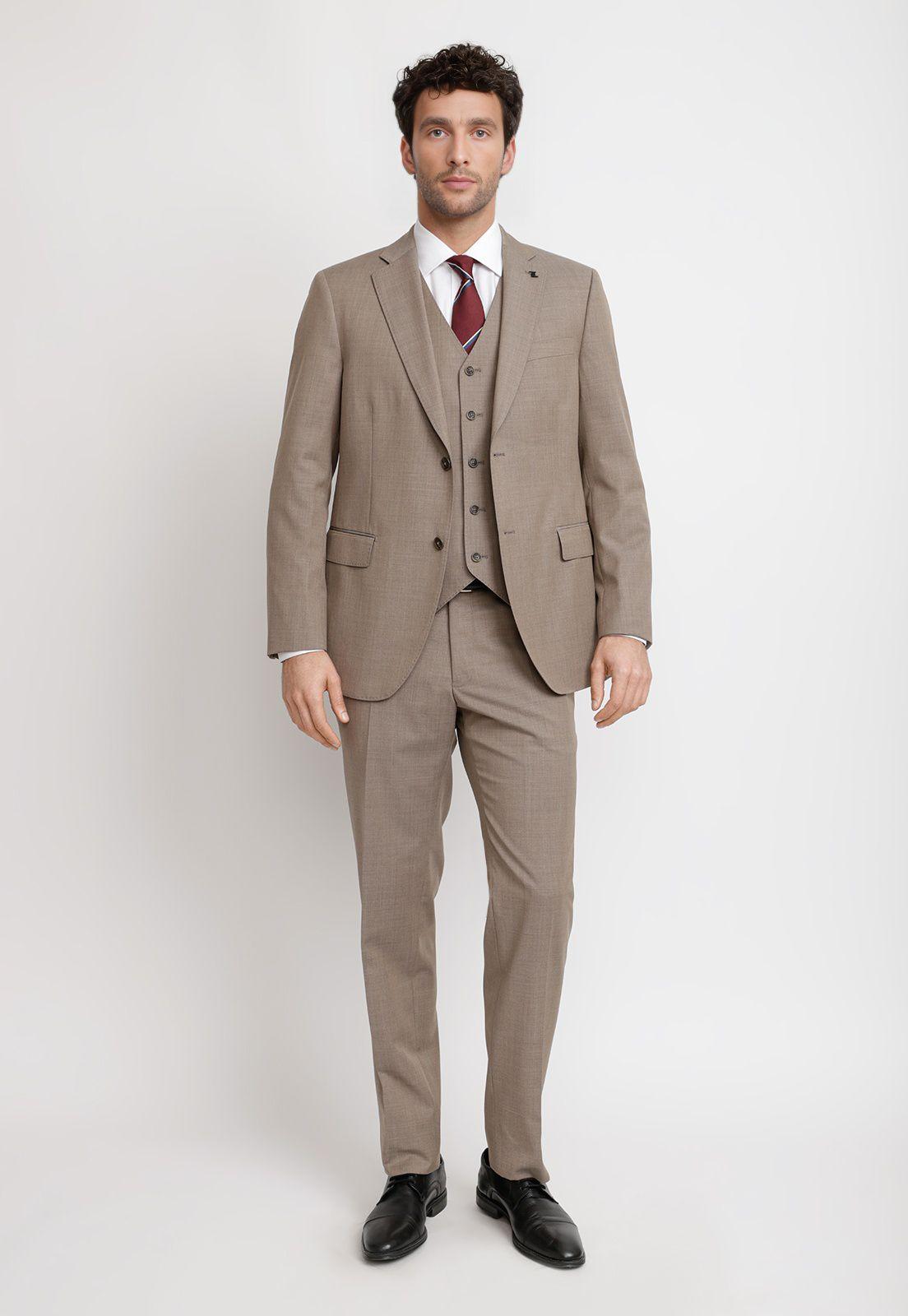 Terno Hombre Formal Executive Café-0