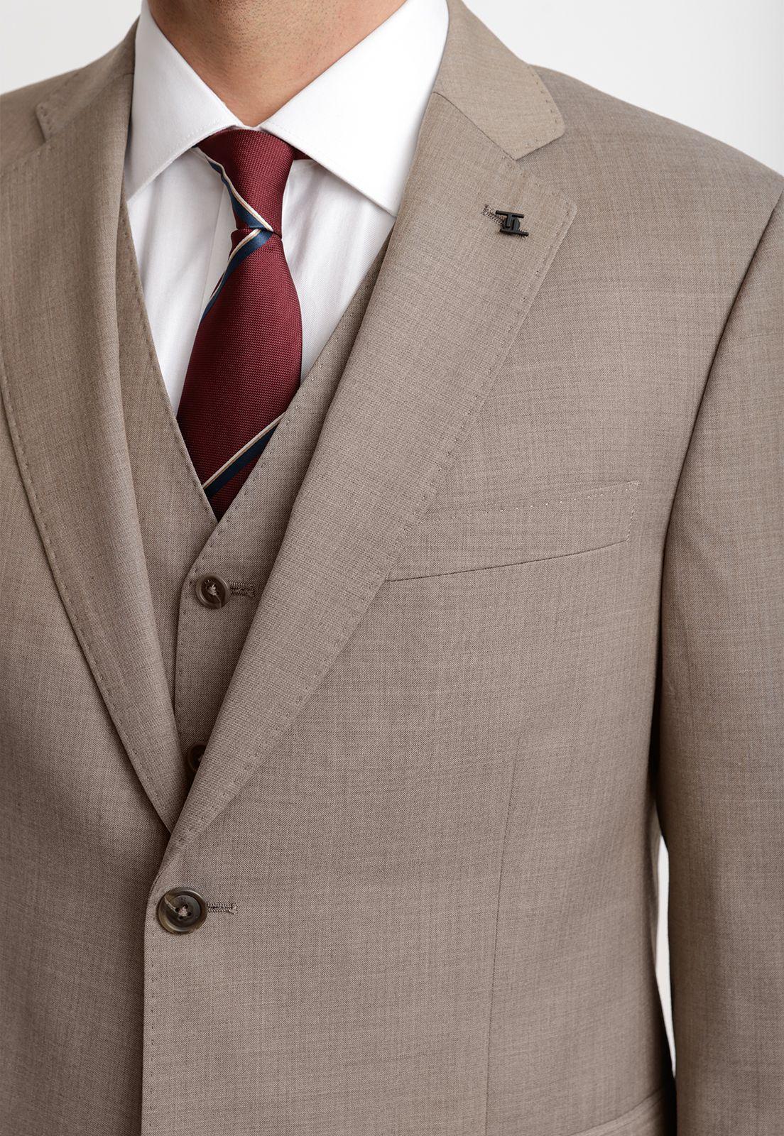 Terno Hombre Formal Executive Café-3