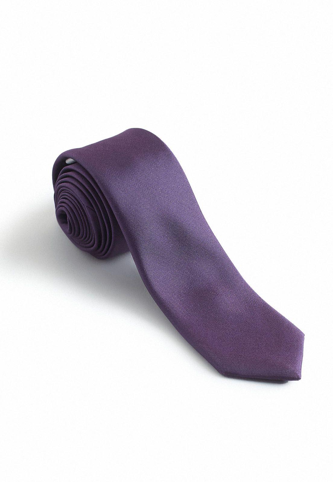 Corbata Lisa Morada Resist Spill Lila-0