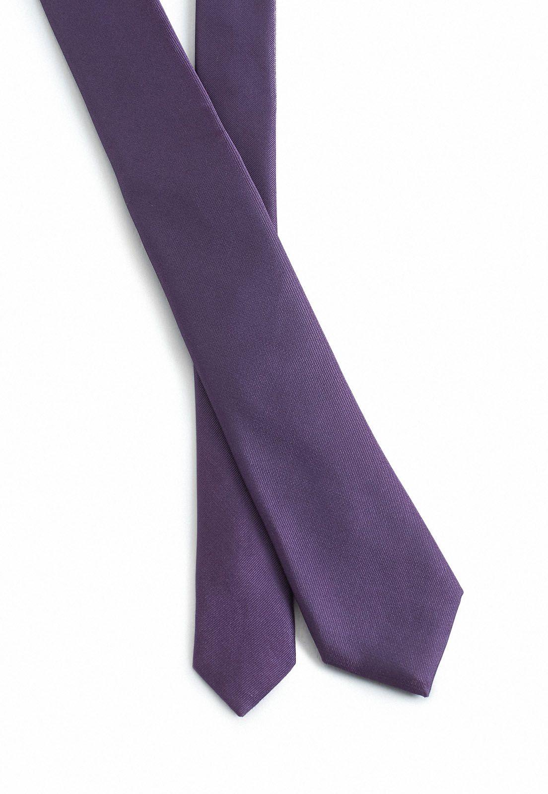 Corbata Lisa Morada Resist Spill Lila-1