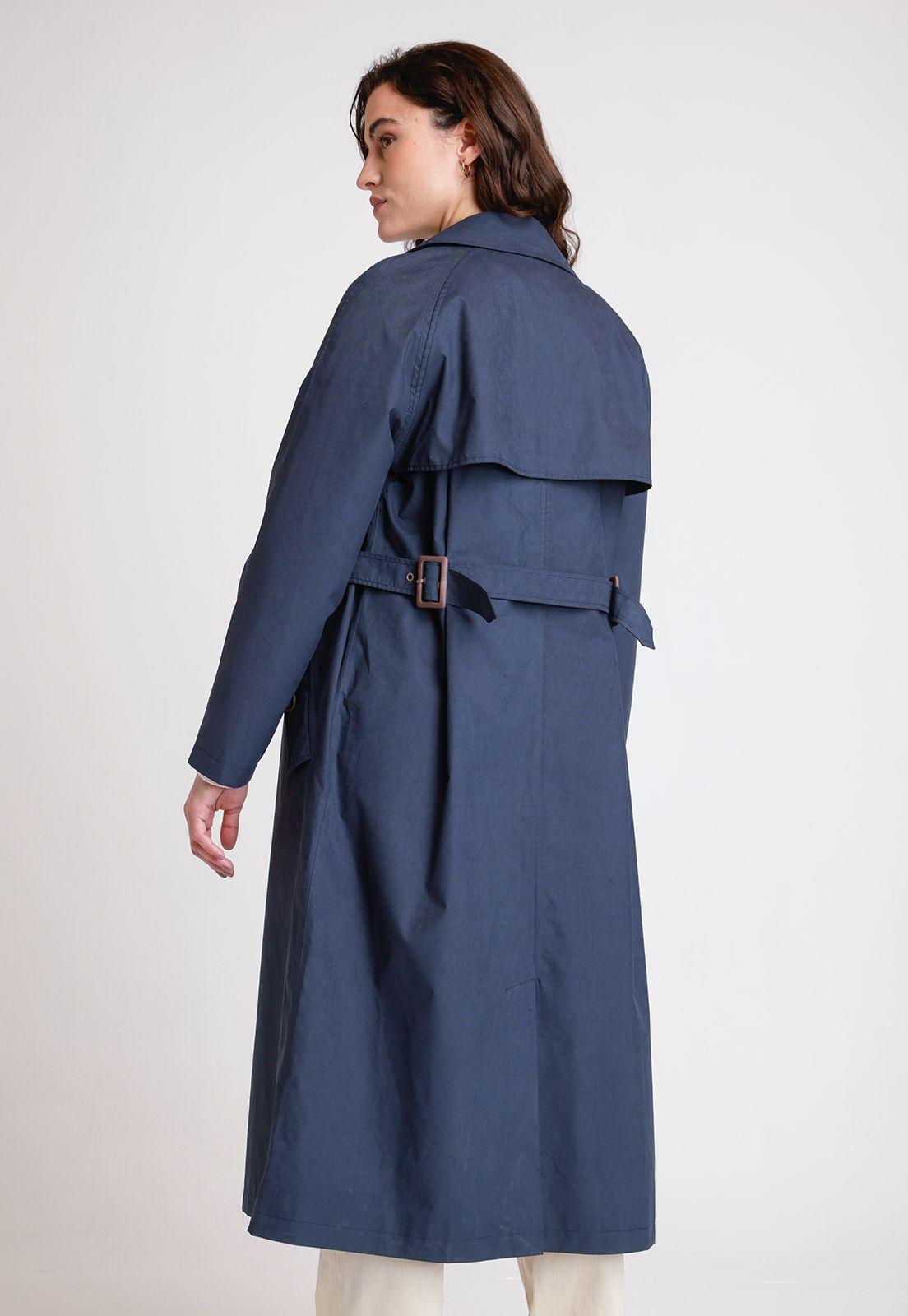 Impermeable De Mujer Modelo Dai Color Marino-1