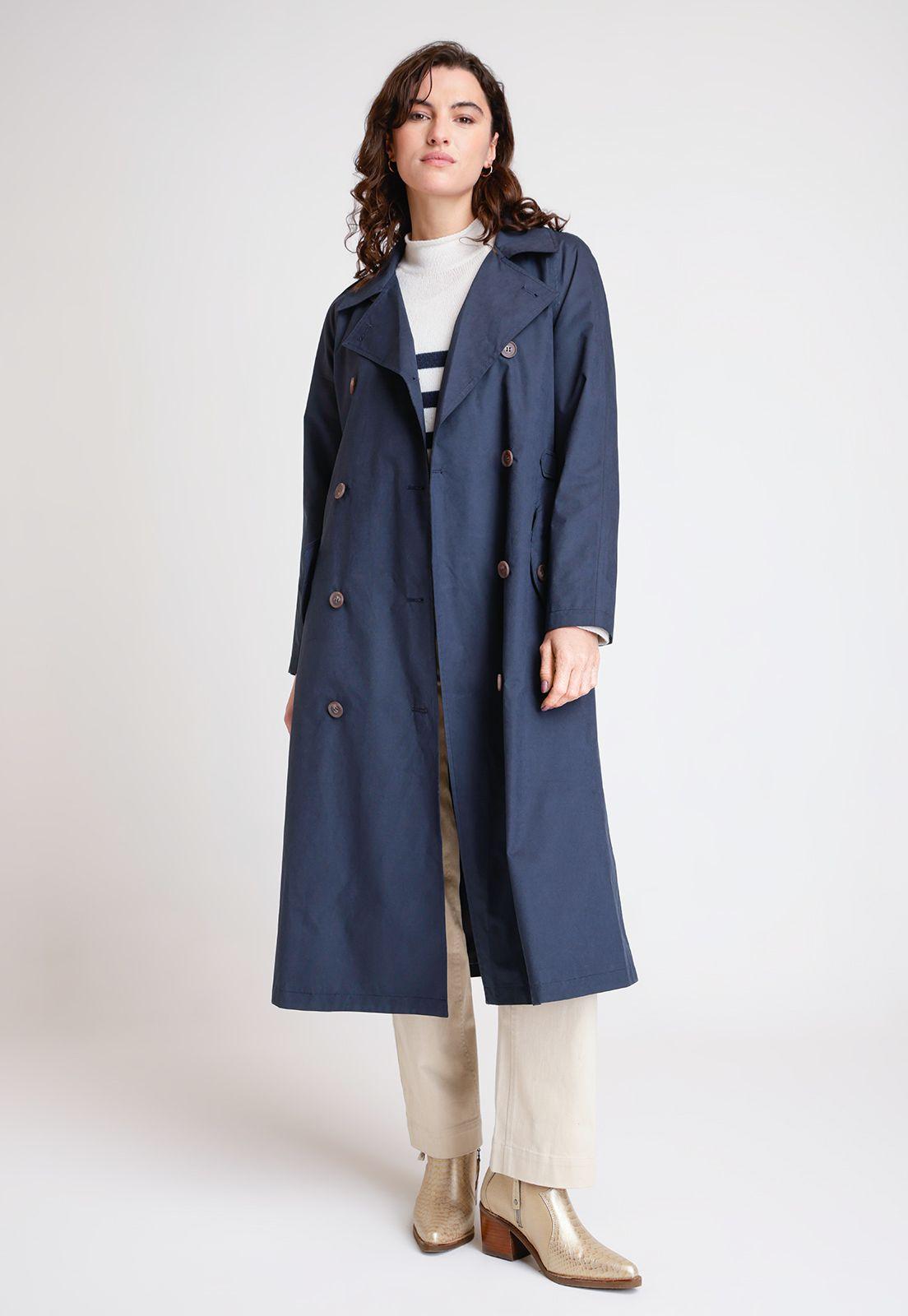 Impermeable De Mujer Modelo Dai Color Marino-3