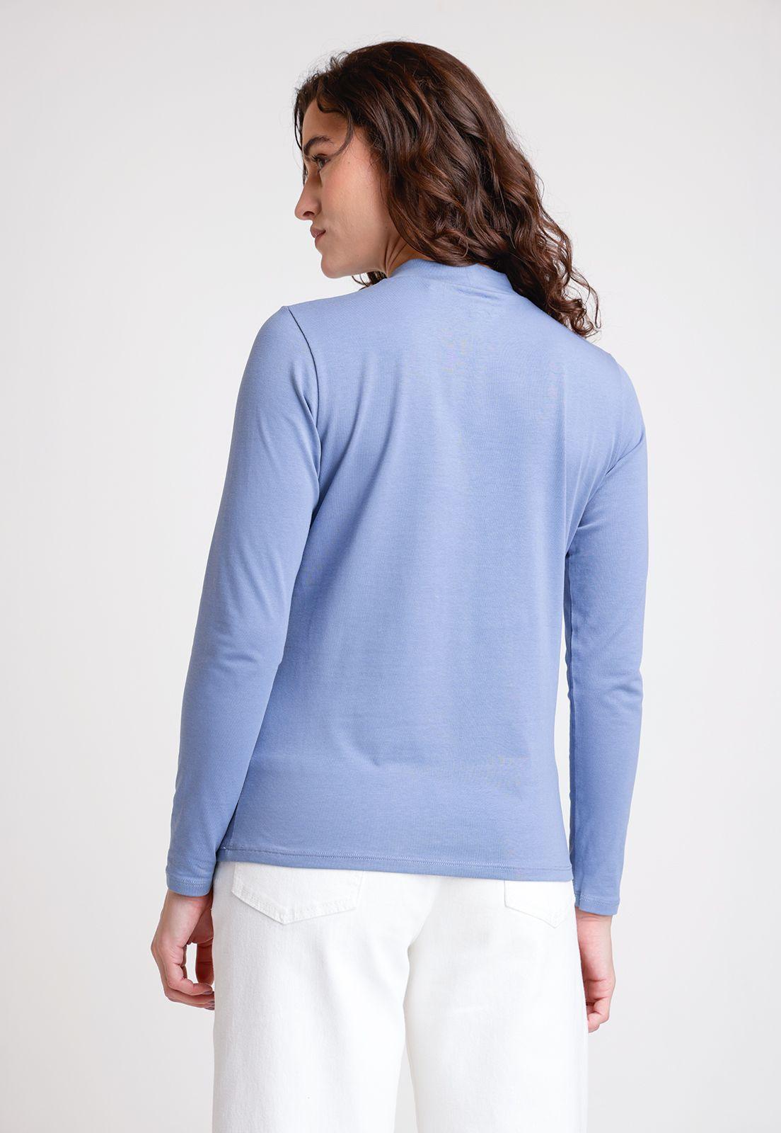 Polera De Mujer Modelo Eris Color Celeste-1