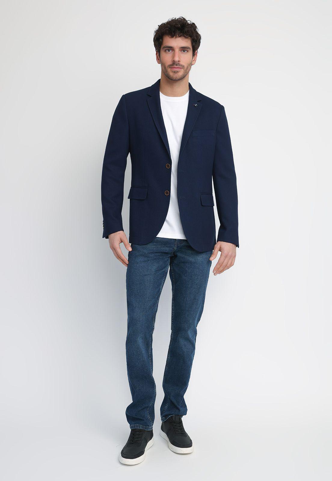 Chaqueta Hombre Microdiseño Navy THE MORRISEY-3