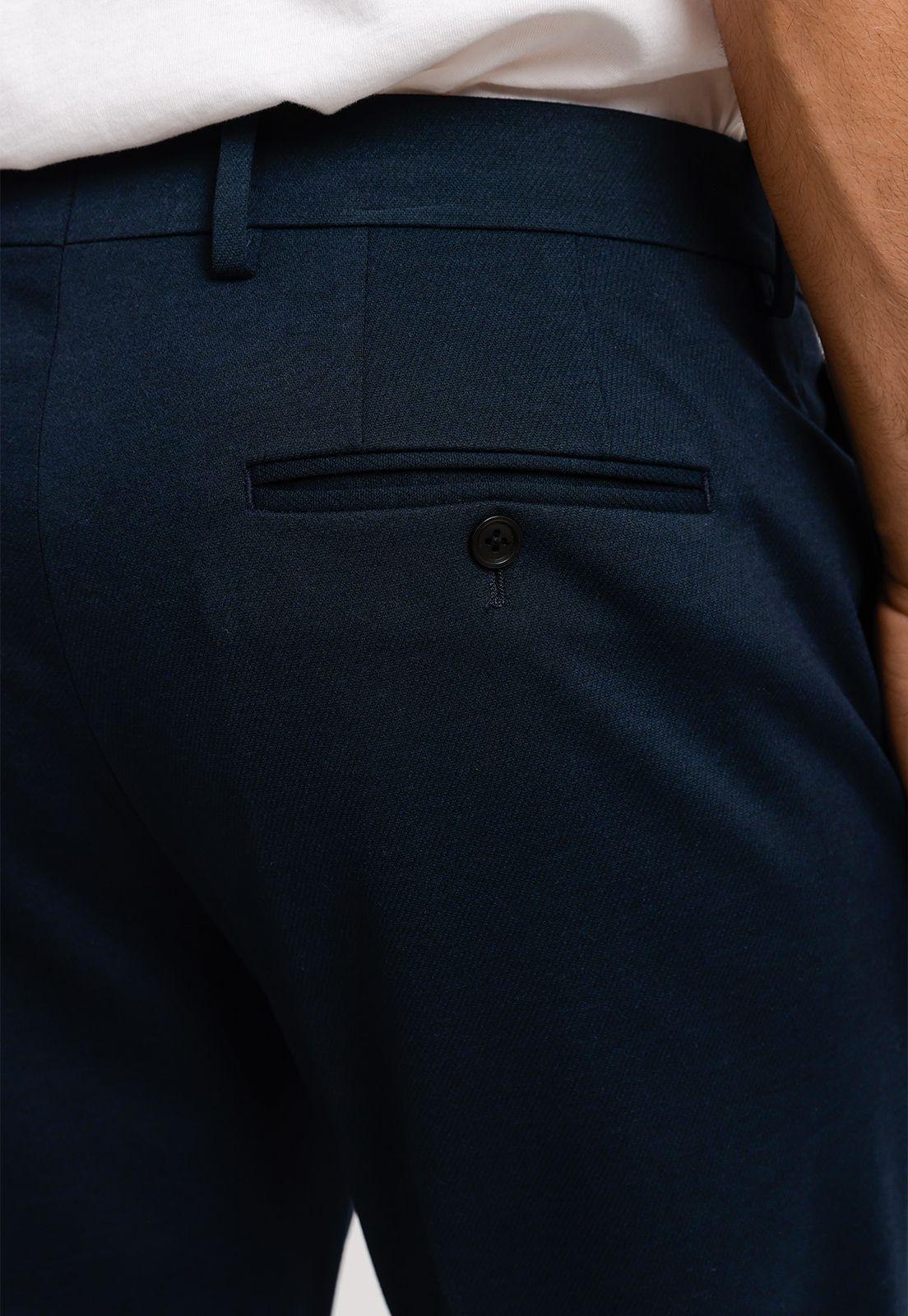 Pantalón Formal Hombre Azul Medio-2