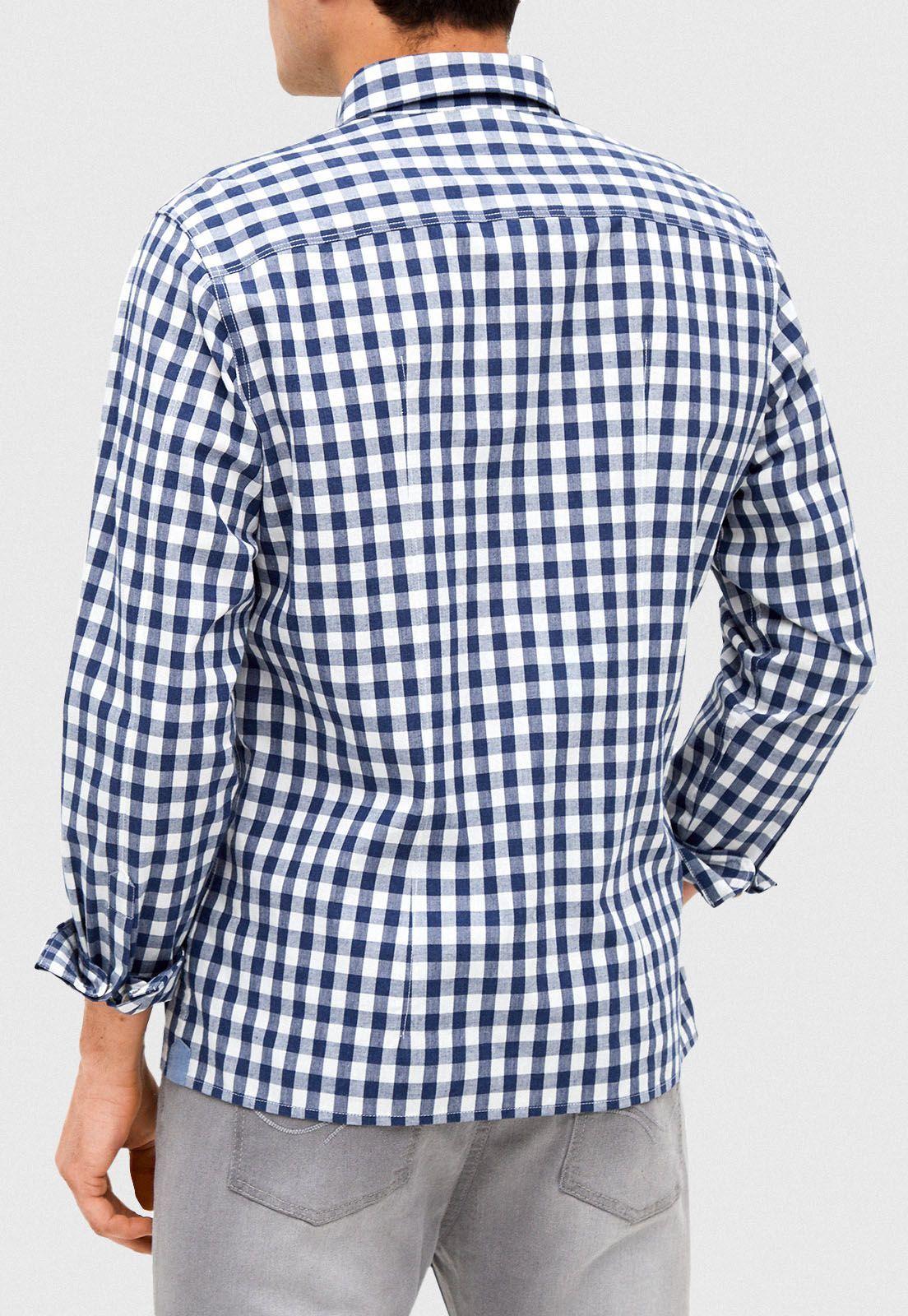 Camisa Ml Alcander Azul-1