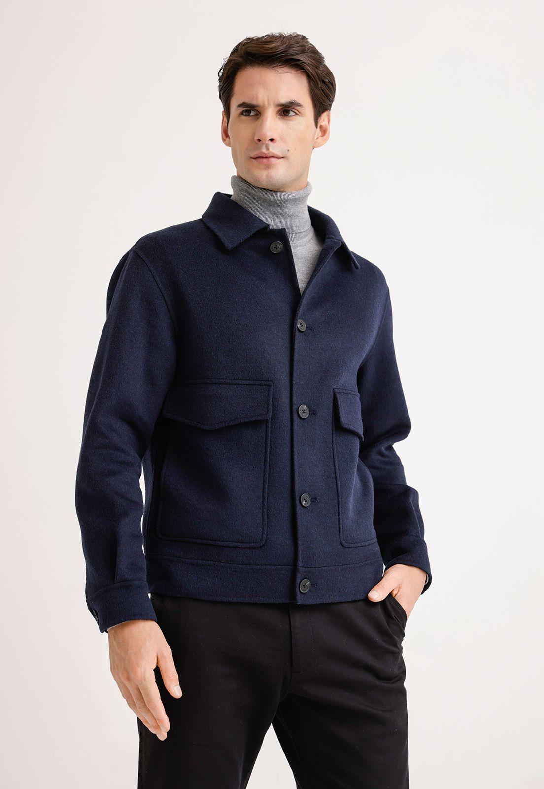 Chaqueta Hombre Lana Navy-0