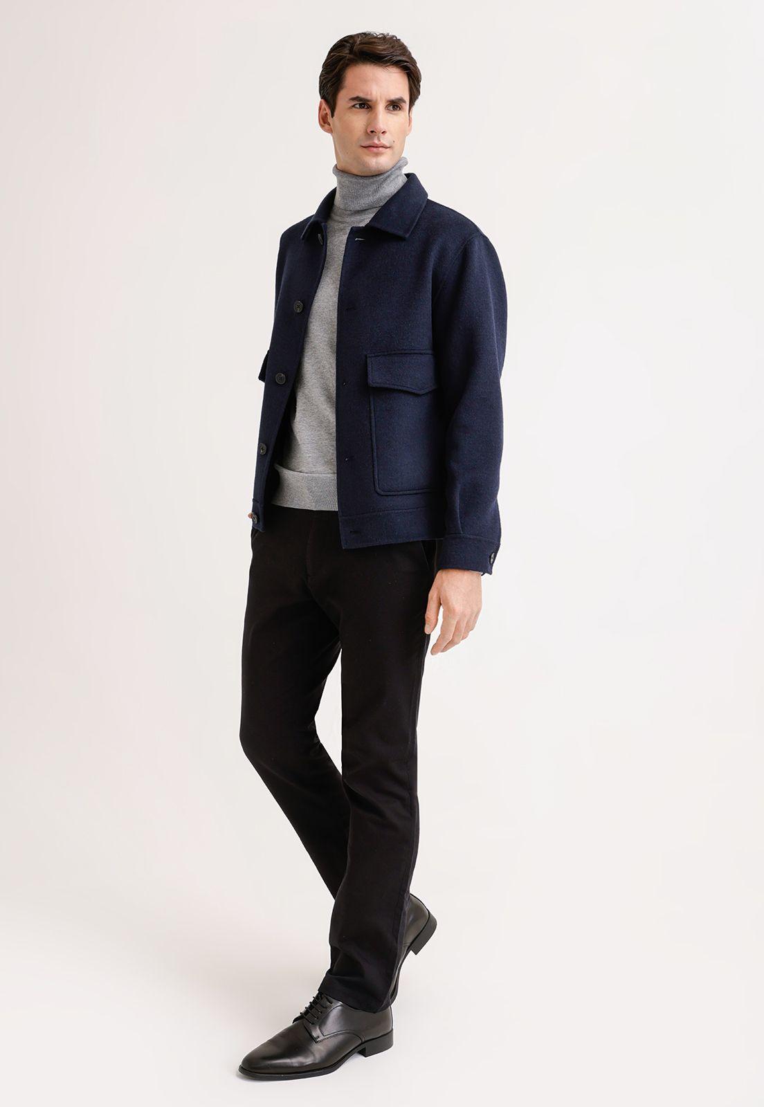 Chaqueta Hombre Lana Navy-3