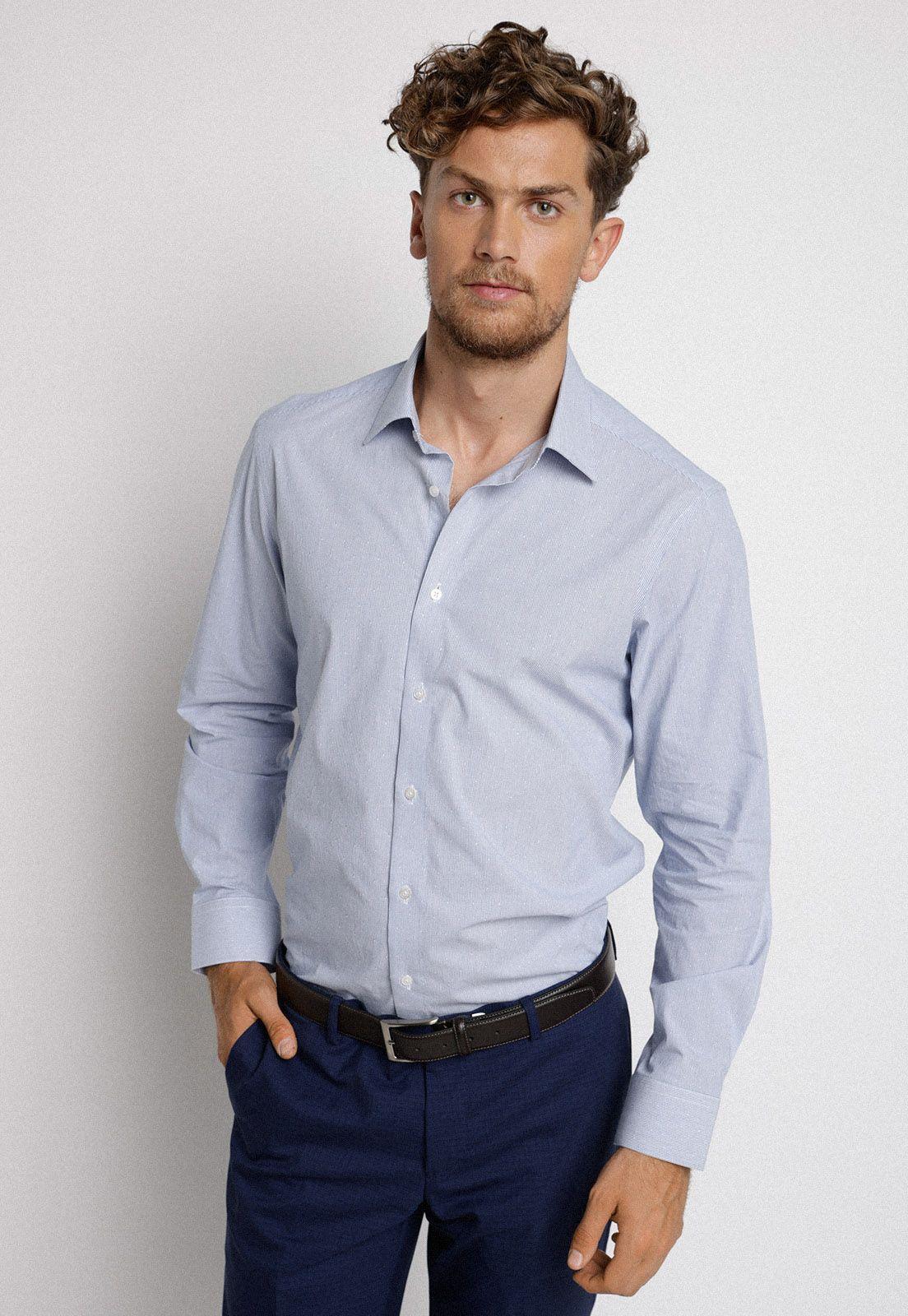 Camisa Formal Dynamic Azul-0