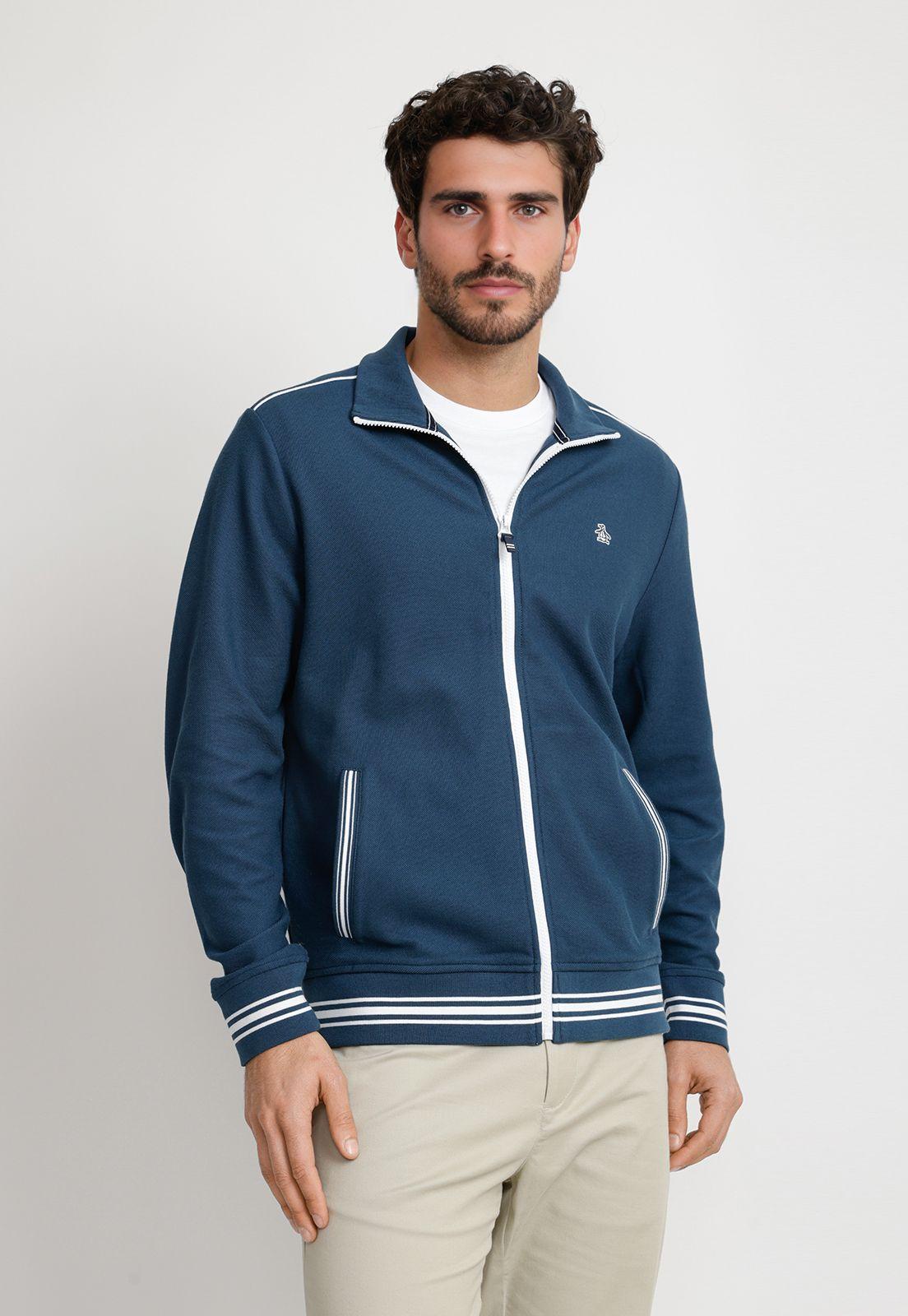 Chaqueta Hombre Deportiva Azul Petróleo-0