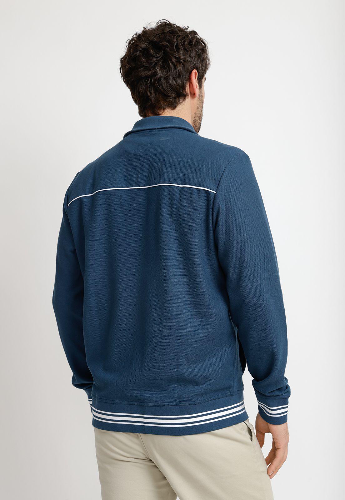 Chaqueta Hombre Deportiva Azul Petróleo-1