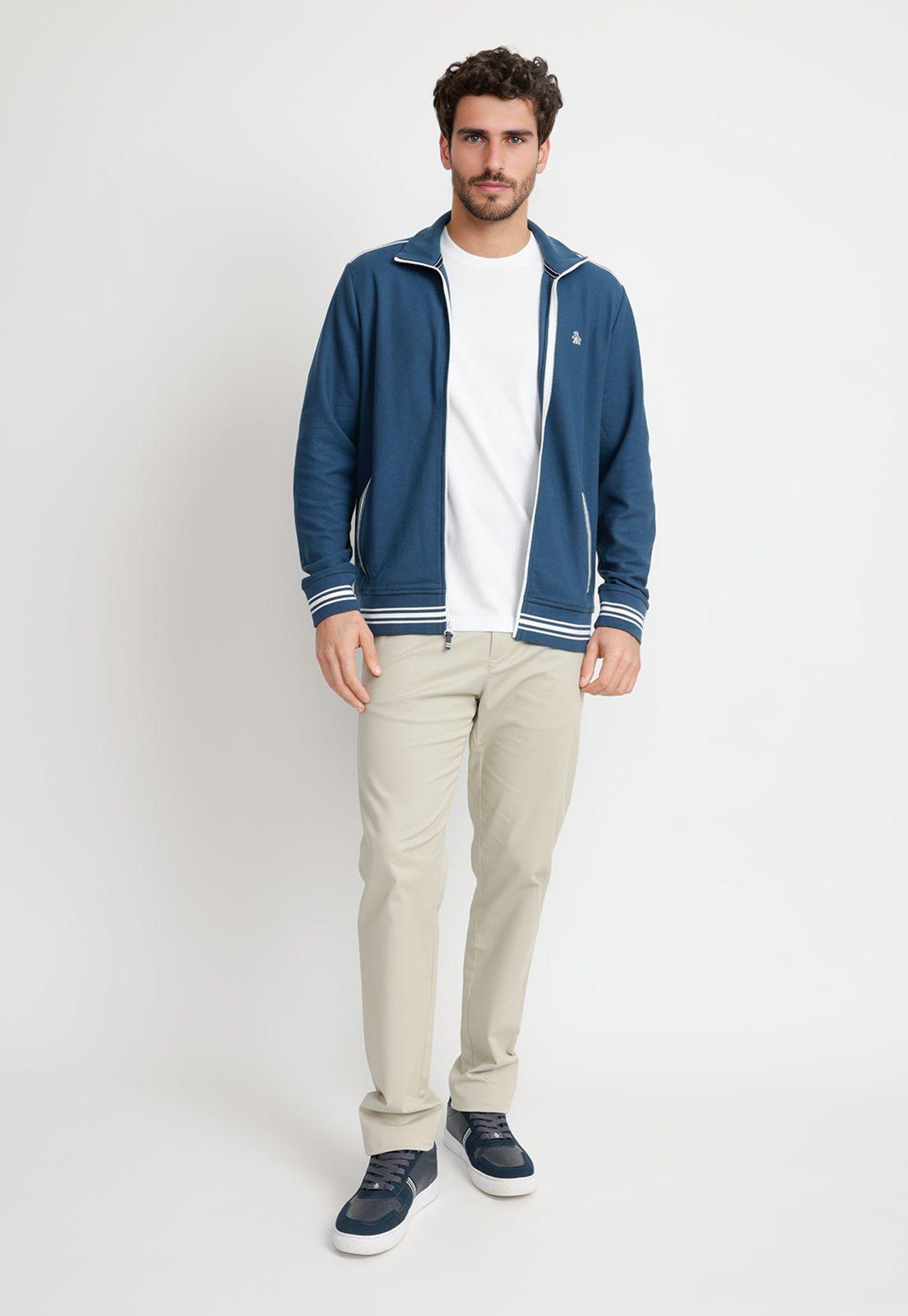 Chaqueta Hombre Deportiva Azul Petróleo-3