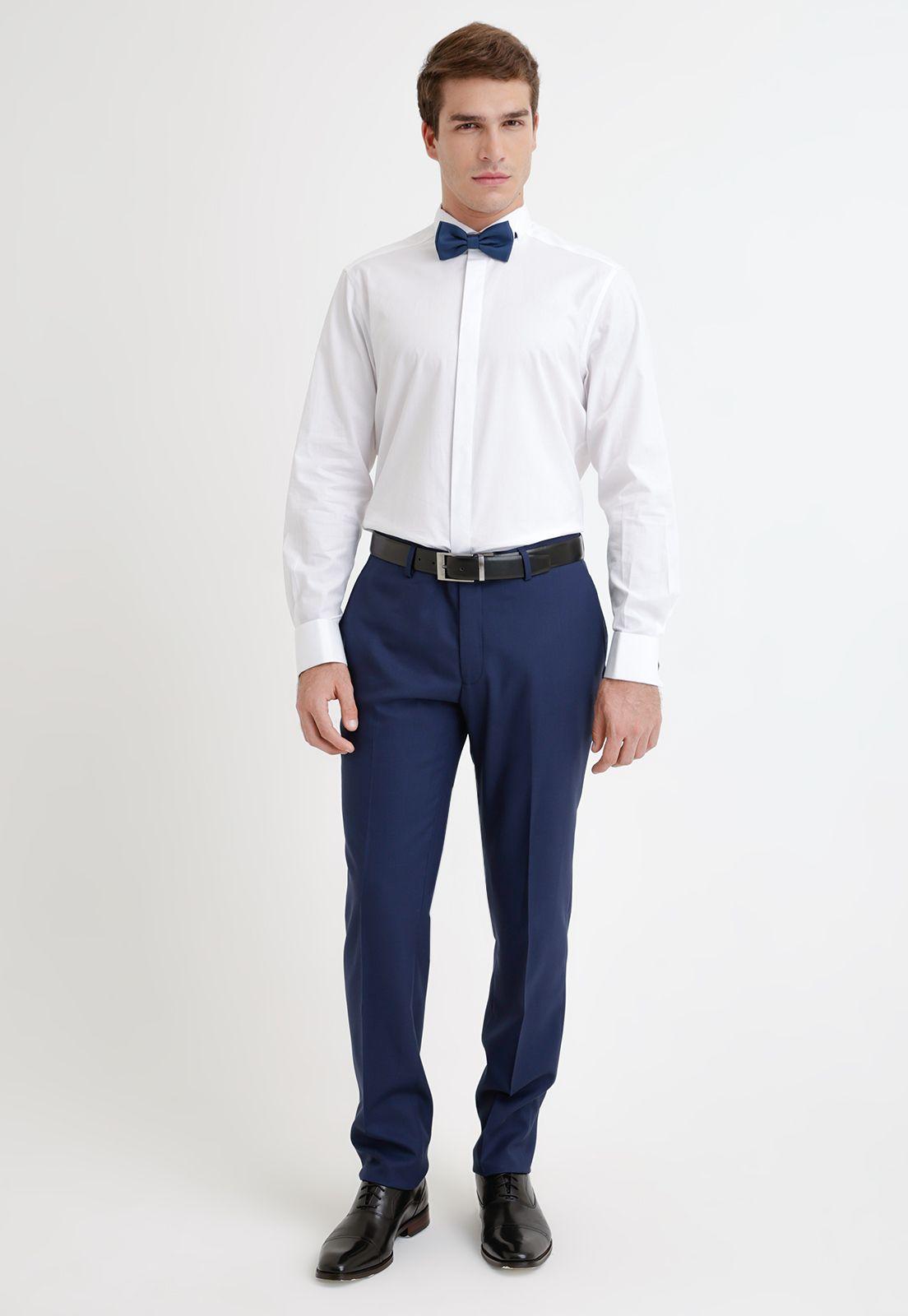 Camisa Formal Hombre Ceremonia Blanco-3