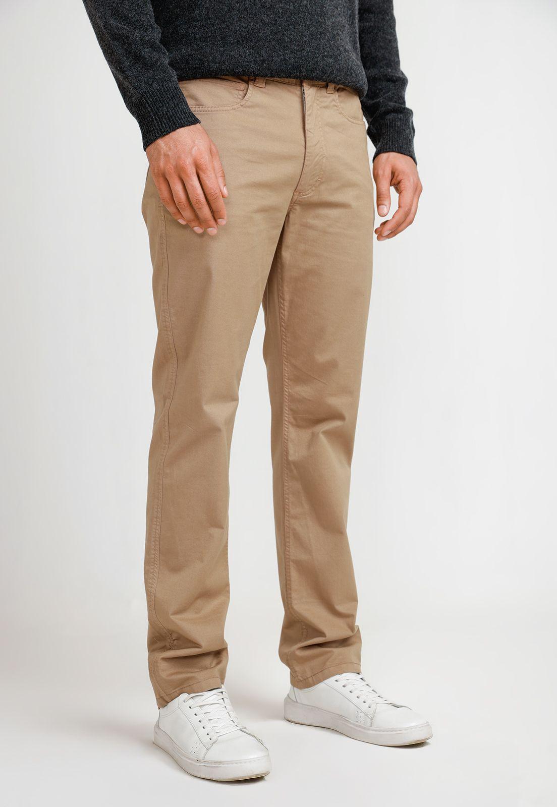 Pantalón Hombre Algodón Vilas Khaki-0
