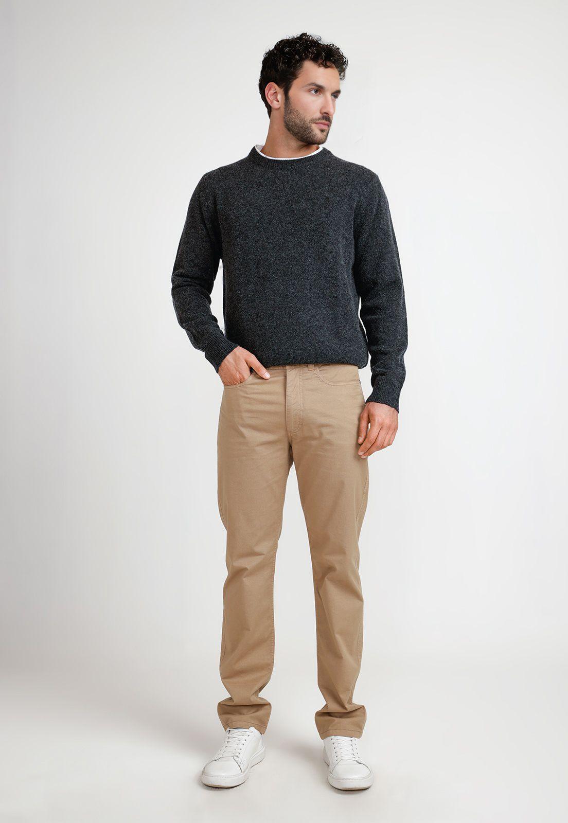 Pantalón Hombre Algodón Vilas Khaki-3