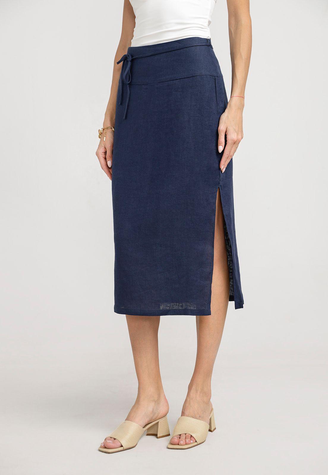 Falda Mujer Andrea Lino Navy-0
