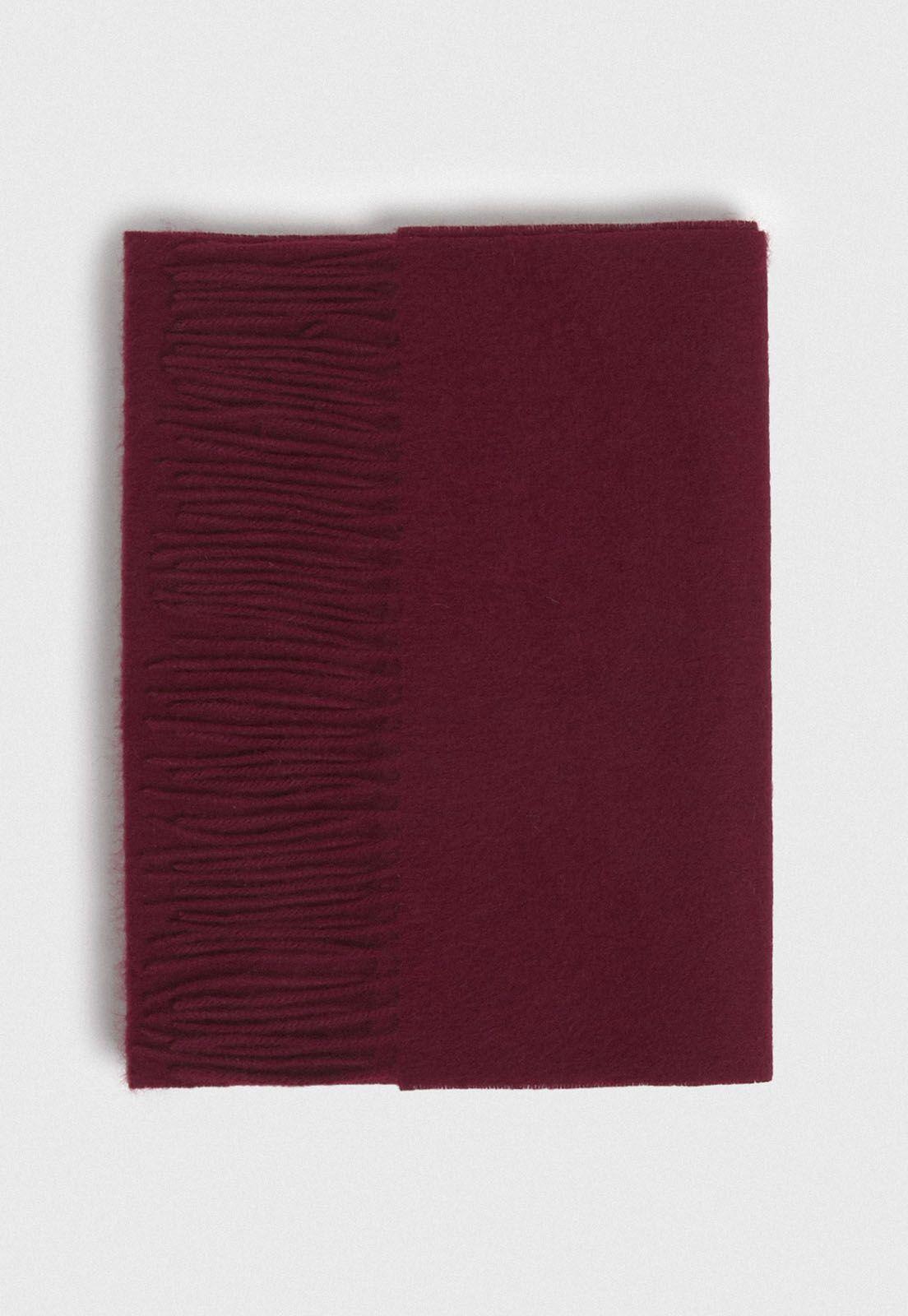 Bufanda de lana cuadros burdeo-1