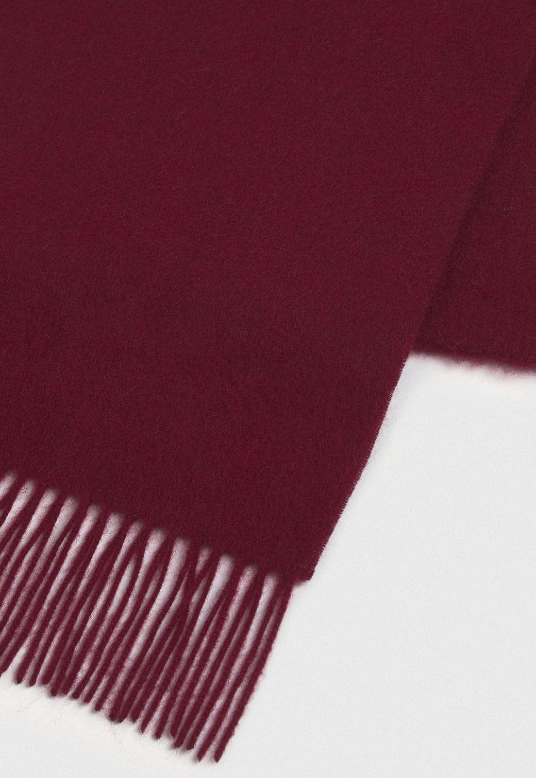 Bufanda de lana cuadros burdeo-2