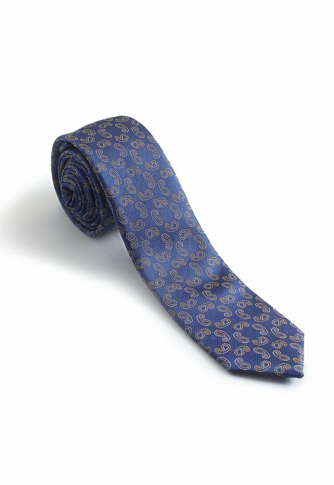 Corbata Seda Azul Resist Spill-0