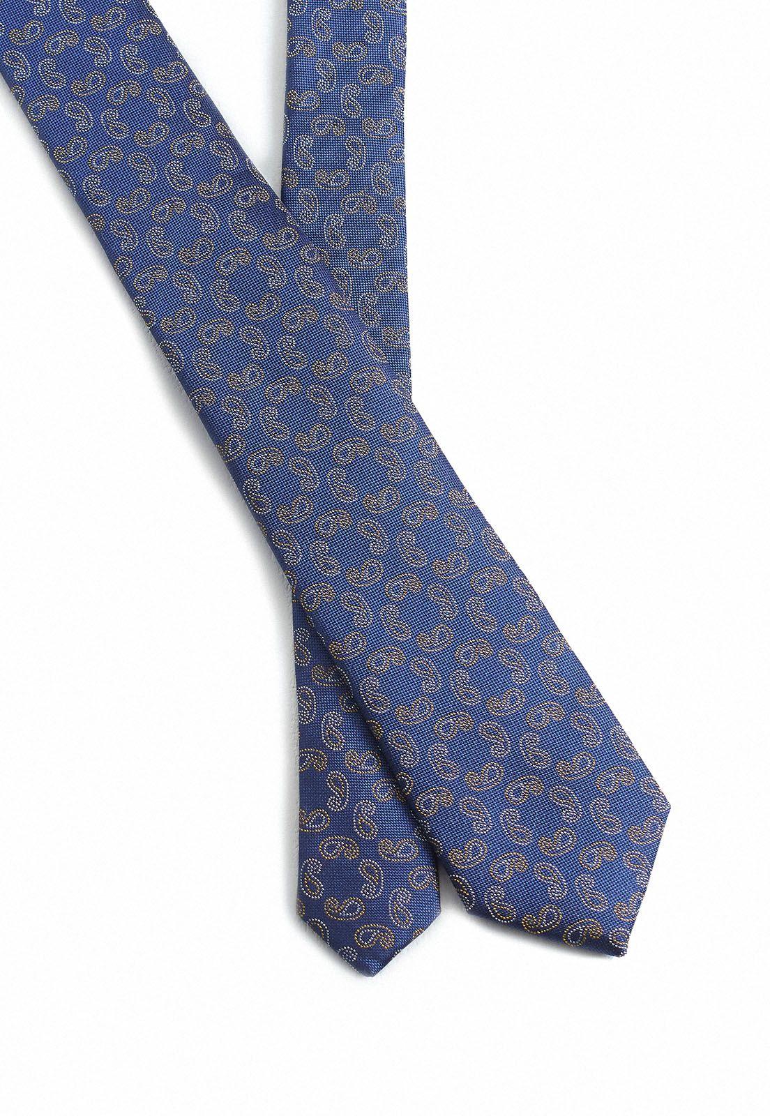 Corbata Seda Azul Resist Spill-1