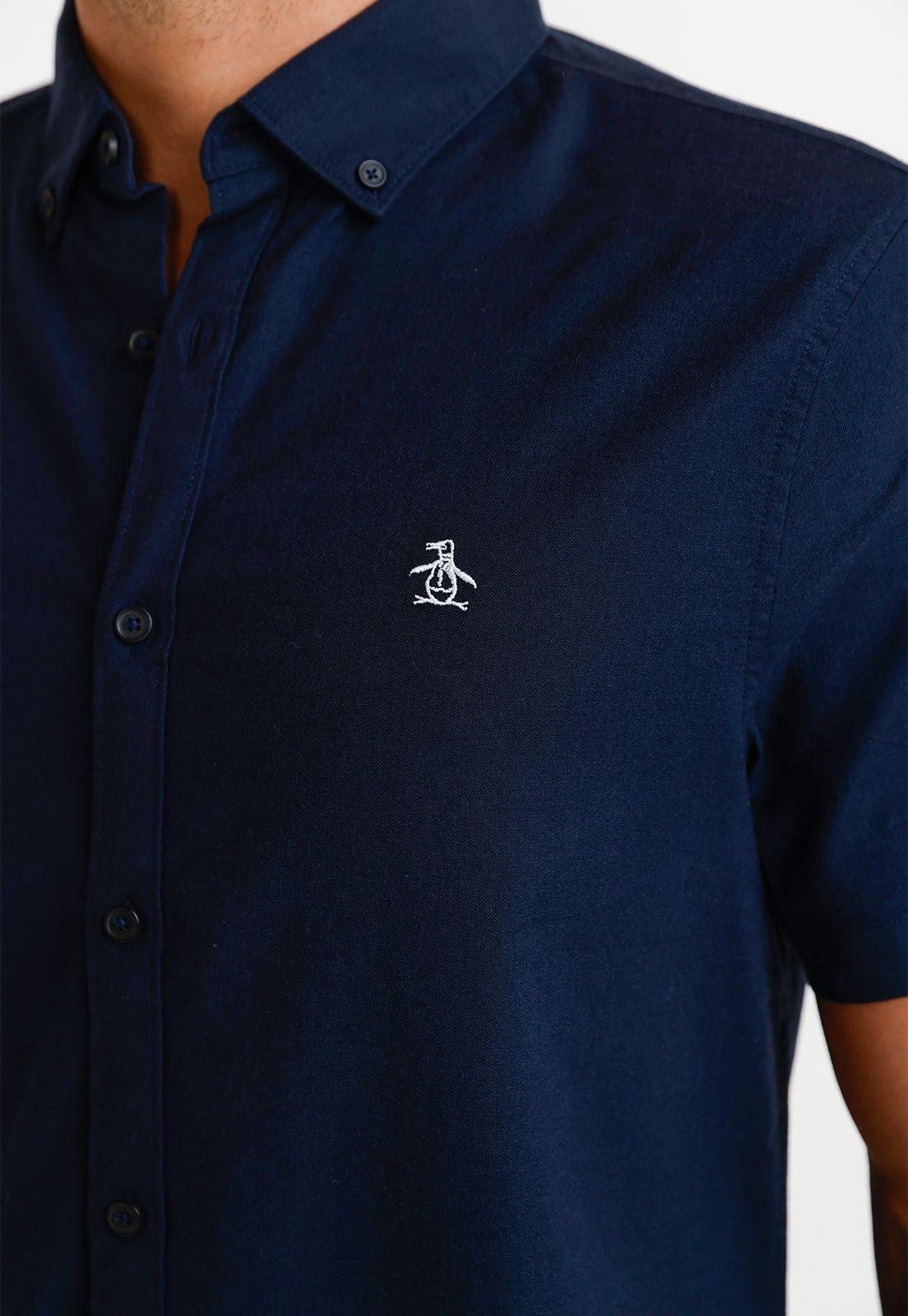 Camisa Hombre Manga Corta Navy OPWB0037-2