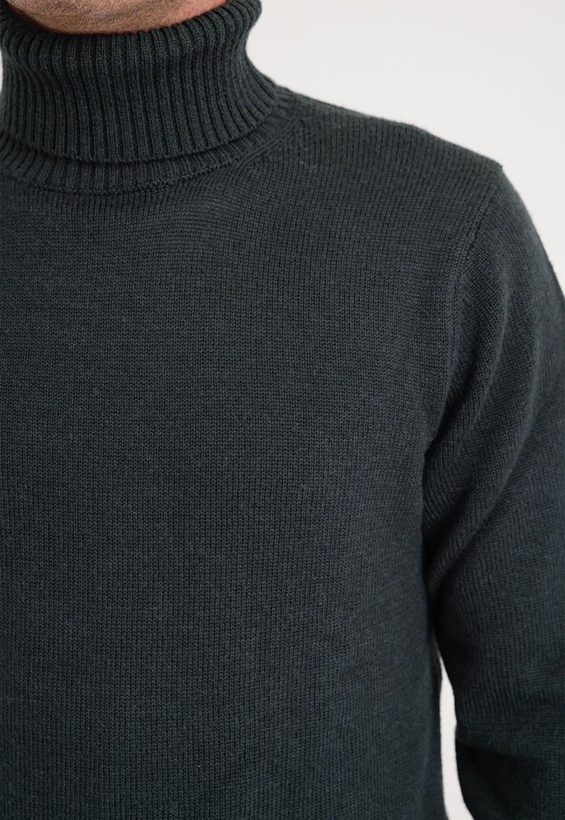 Sweater hombre cuello alto verde-2