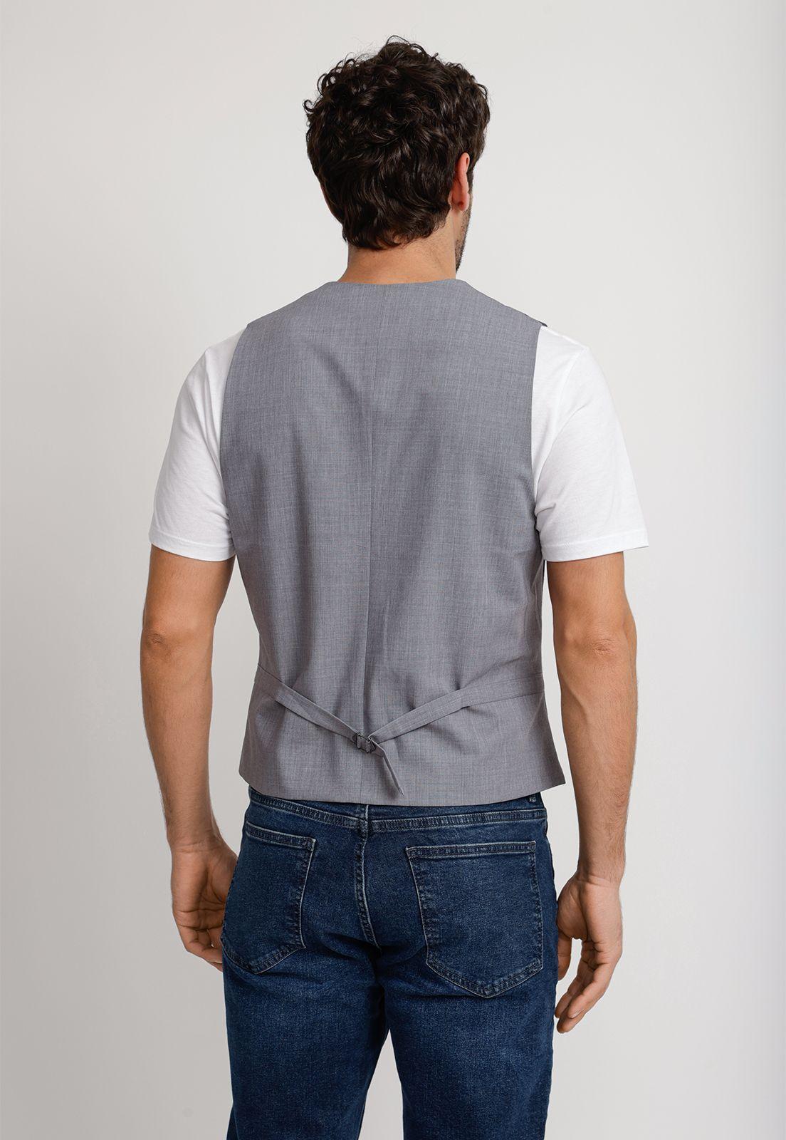 Gilet Hombre Lino Navy-1