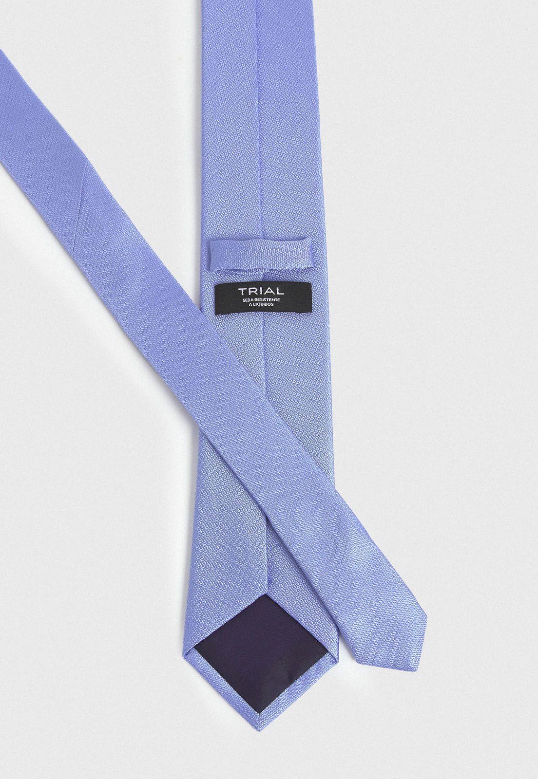 Corbata Formal Hombre Seda Diseño Travel Celeste-1