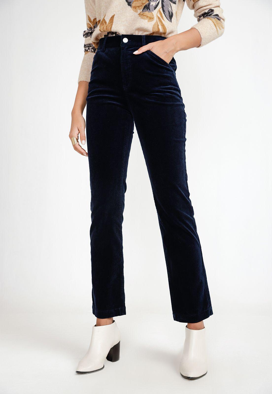 Pantalón Cotelé Mujer Nora Marino-0