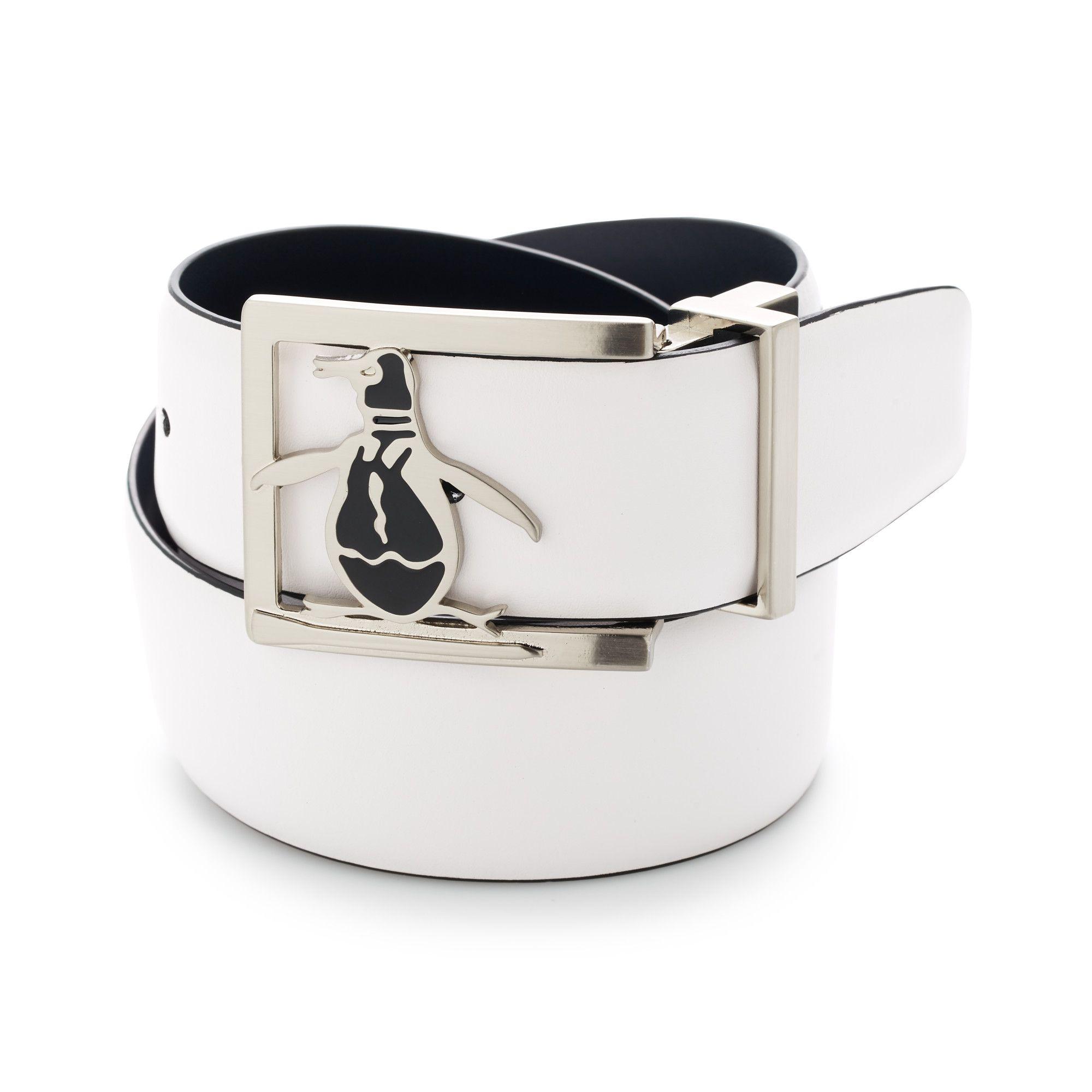 Cinturón De Hombre Cuero Reversible Blanco-0