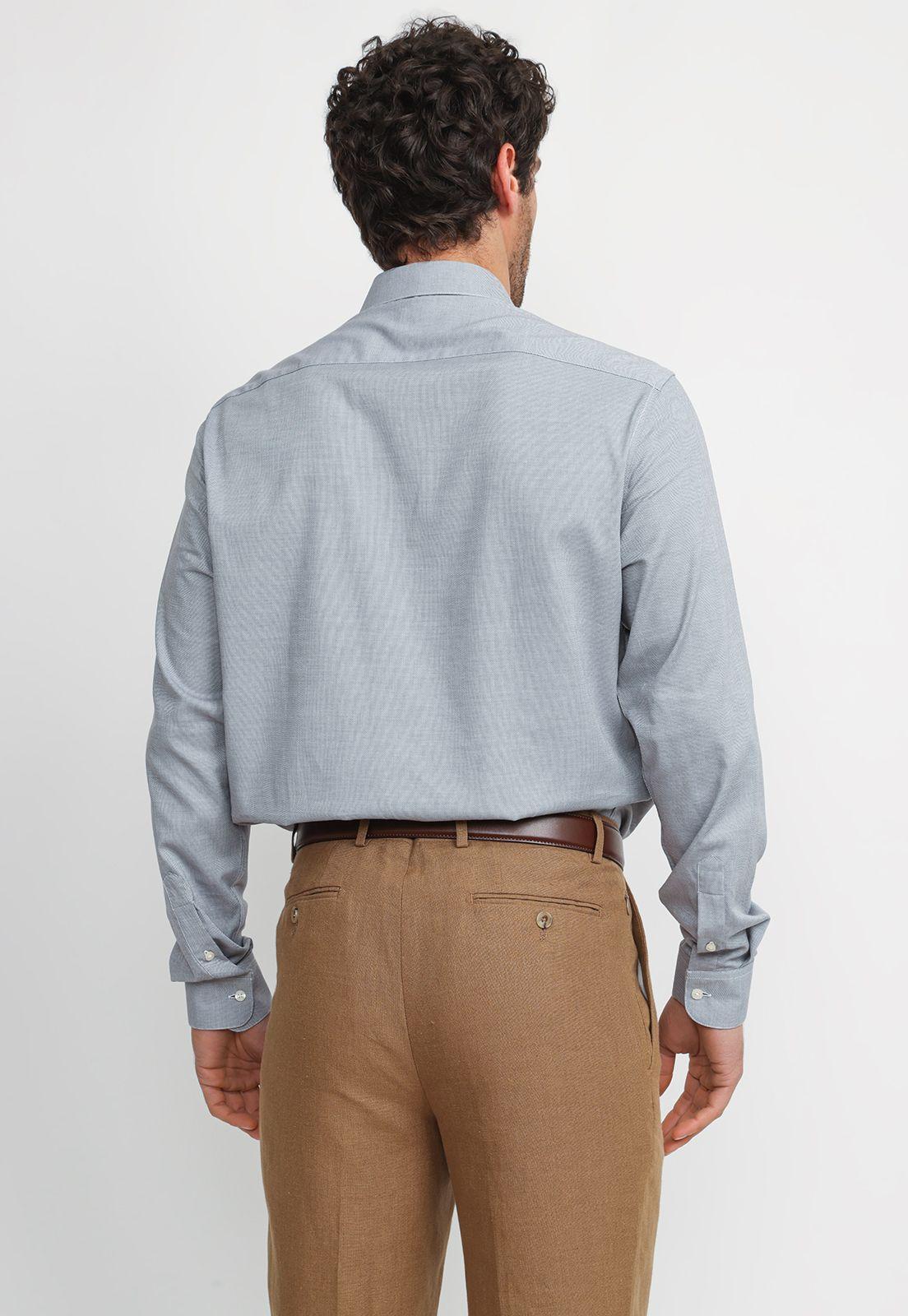 Camisa Hombre Formal Algodón Dynamic Gris-1