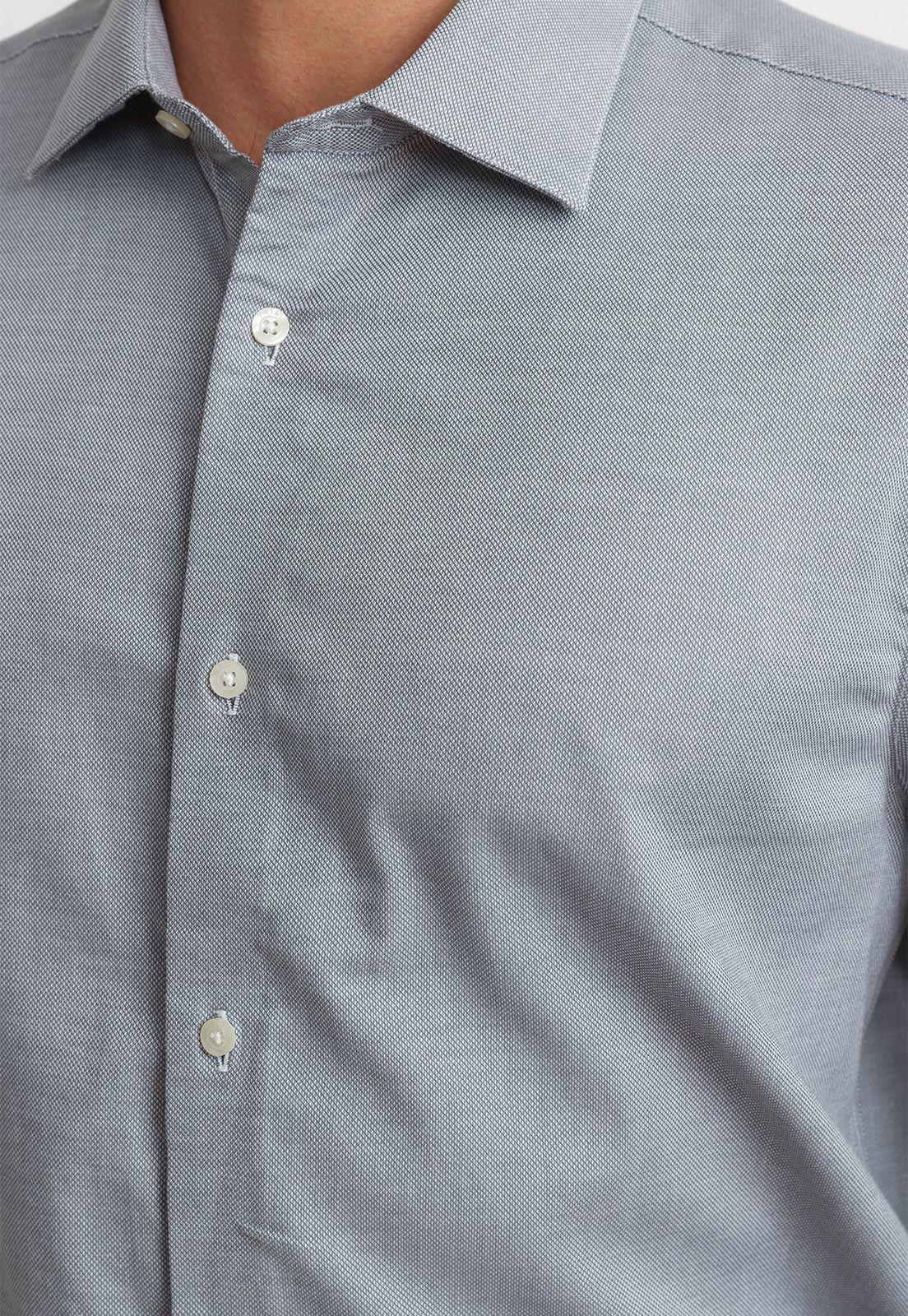 Camisa Hombre Formal Algodón Dynamic Gris-2