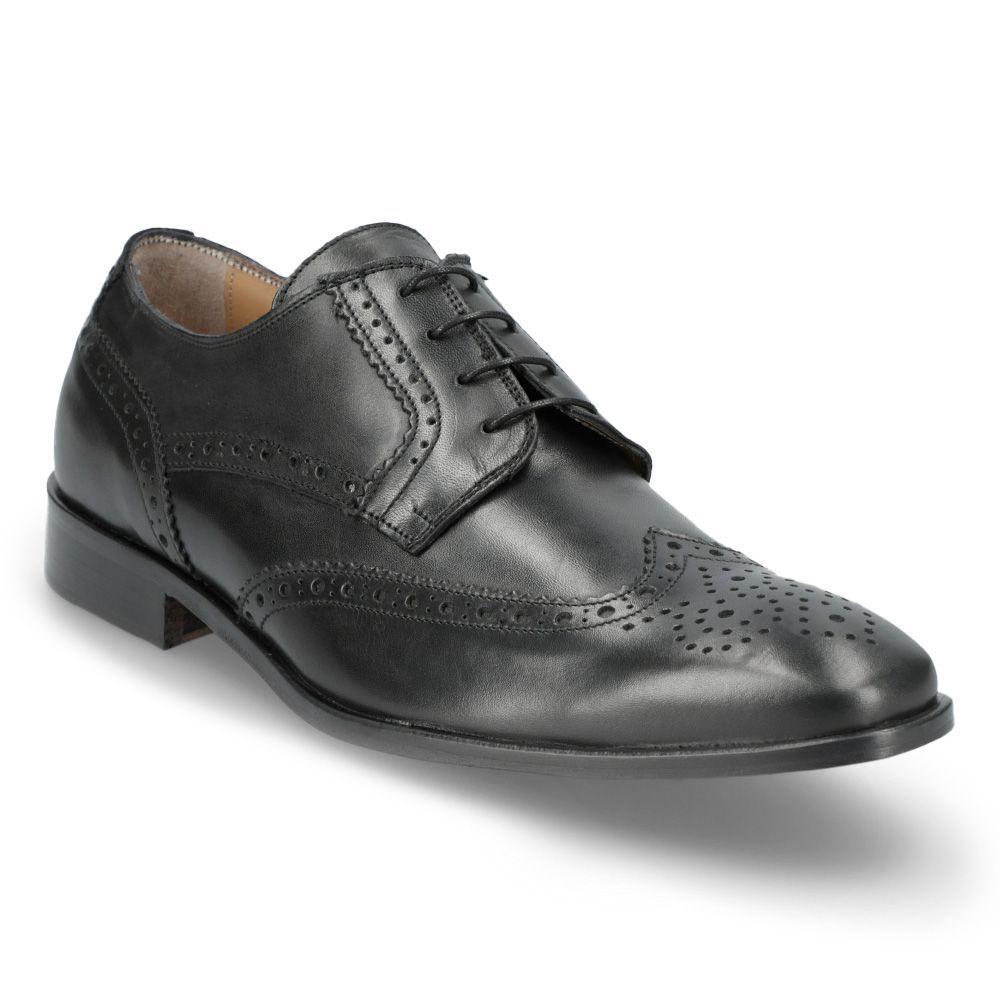 Zapatos Caravel Wing Perf. Blucher Negro-0