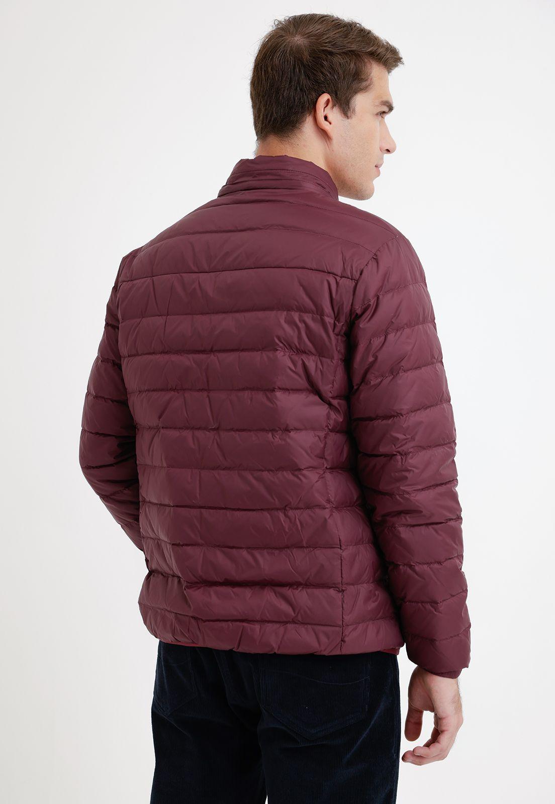 Parka hombre acolchada pluma burdeo-1