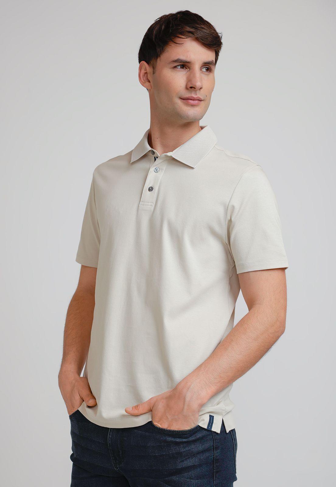 Polera Hombre Polo Manga Corta Avena-0