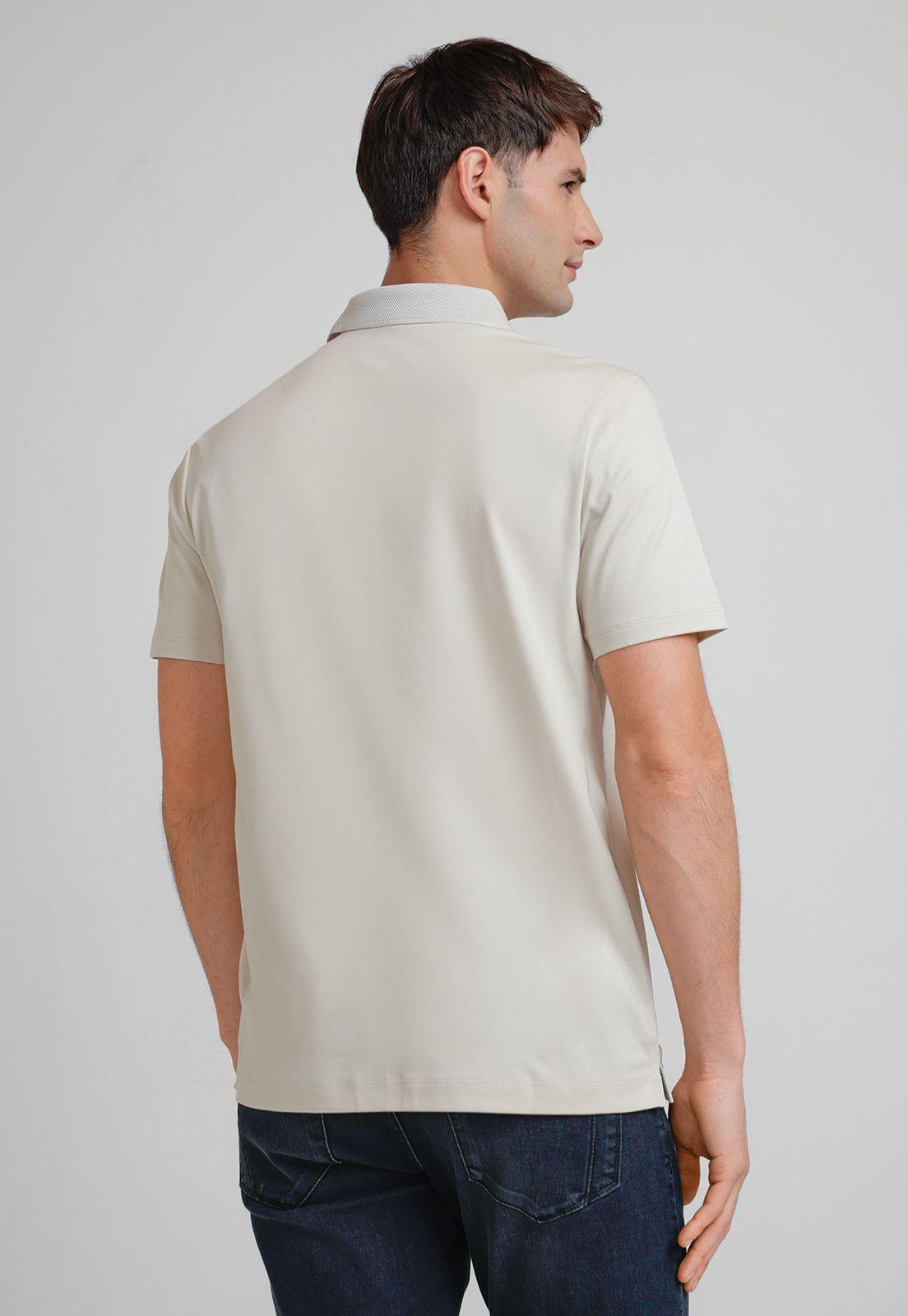 Polera Hombre Polo Manga Corta Avena-1