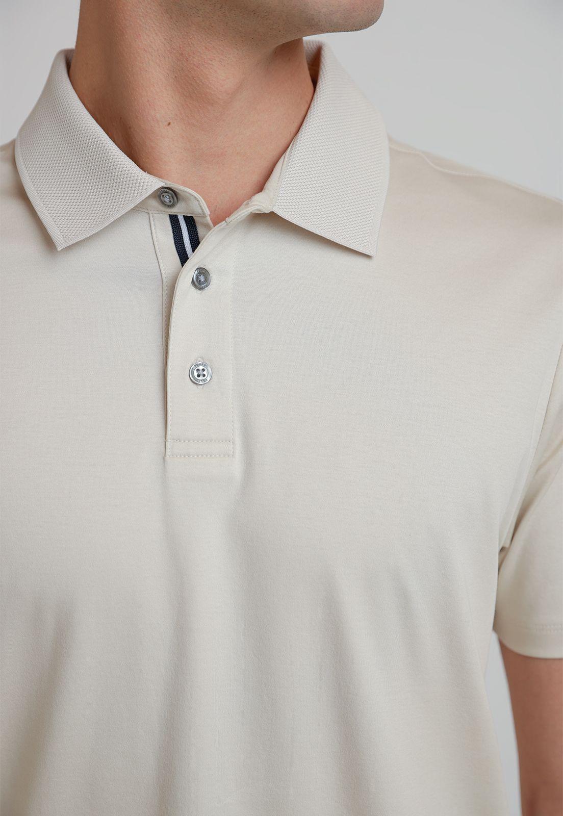 Polera Hombre Polo Manga Corta Avena-2