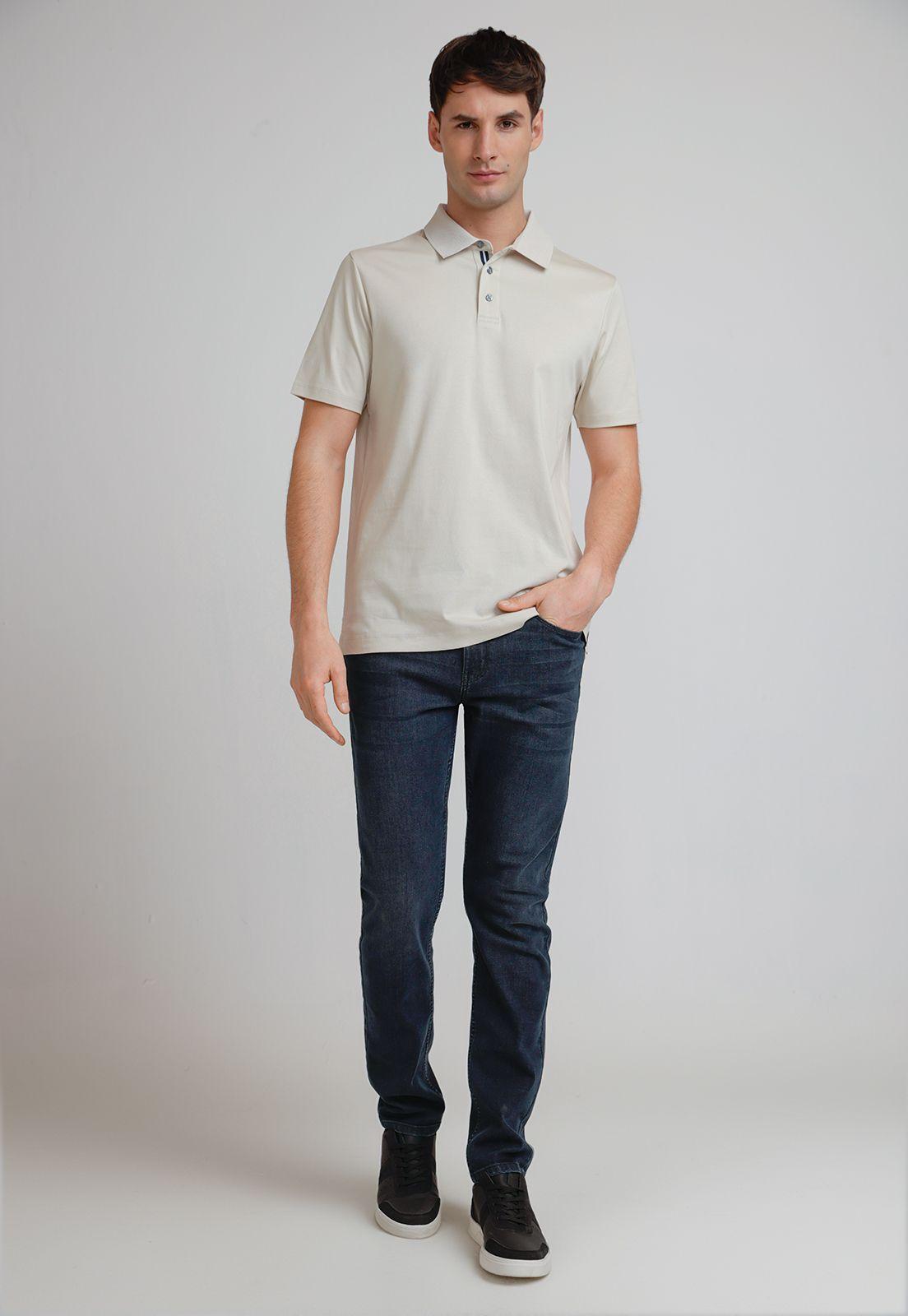 Polera Hombre Polo Manga Corta Avena-3