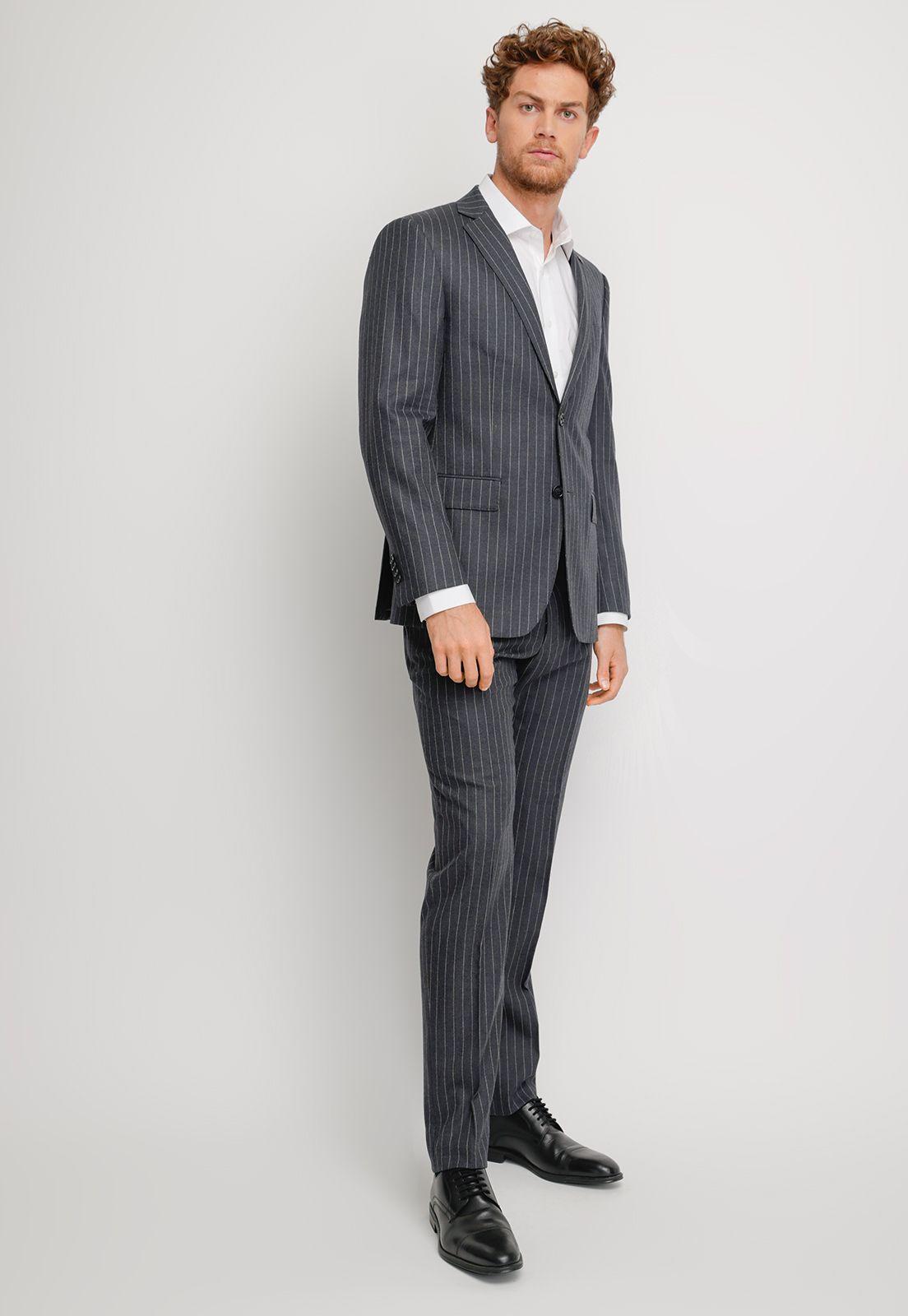 Traje travel gris Non Iron (Libre de Arrugas)-0