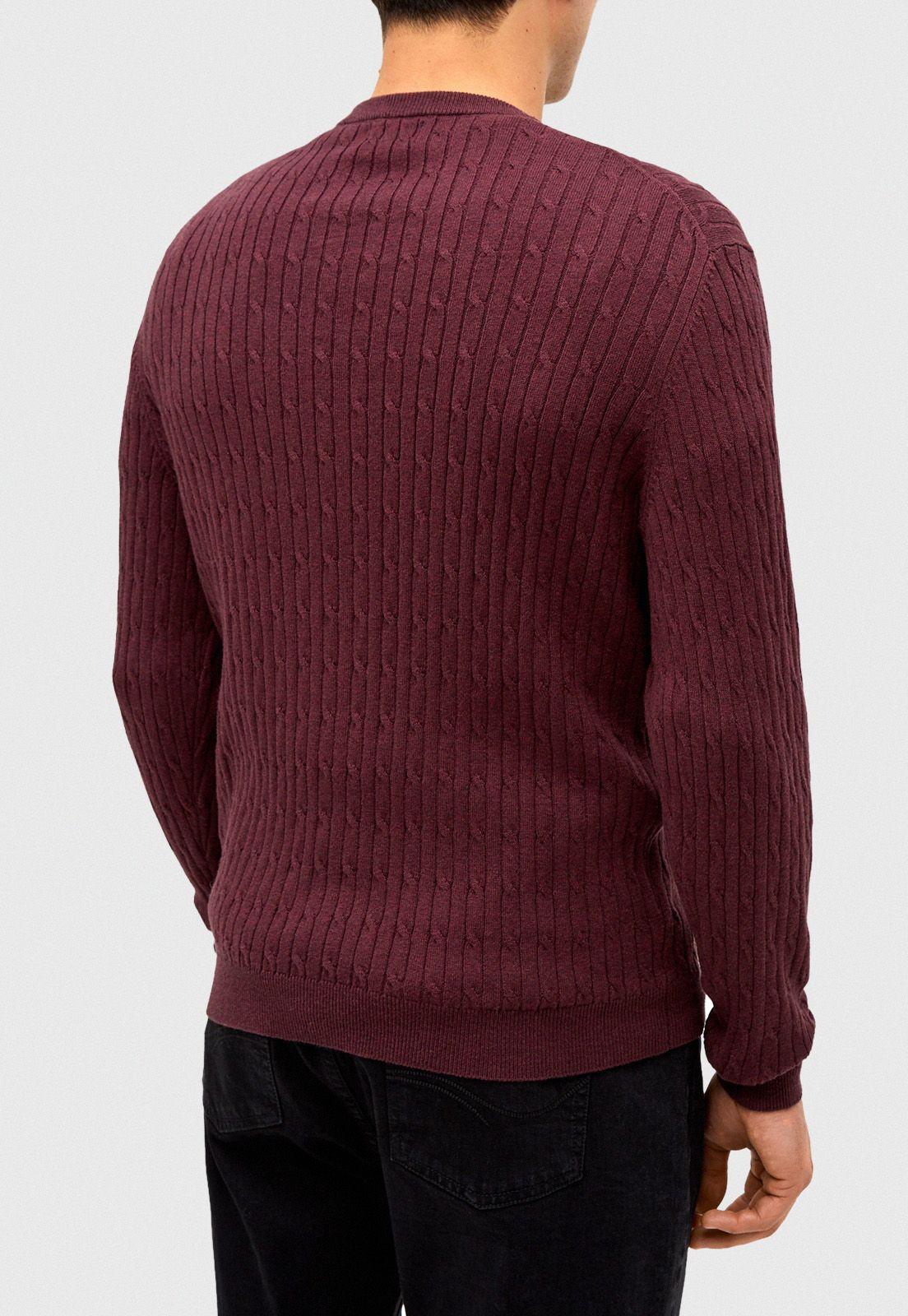 Sweater Round Neck Burdeo-1