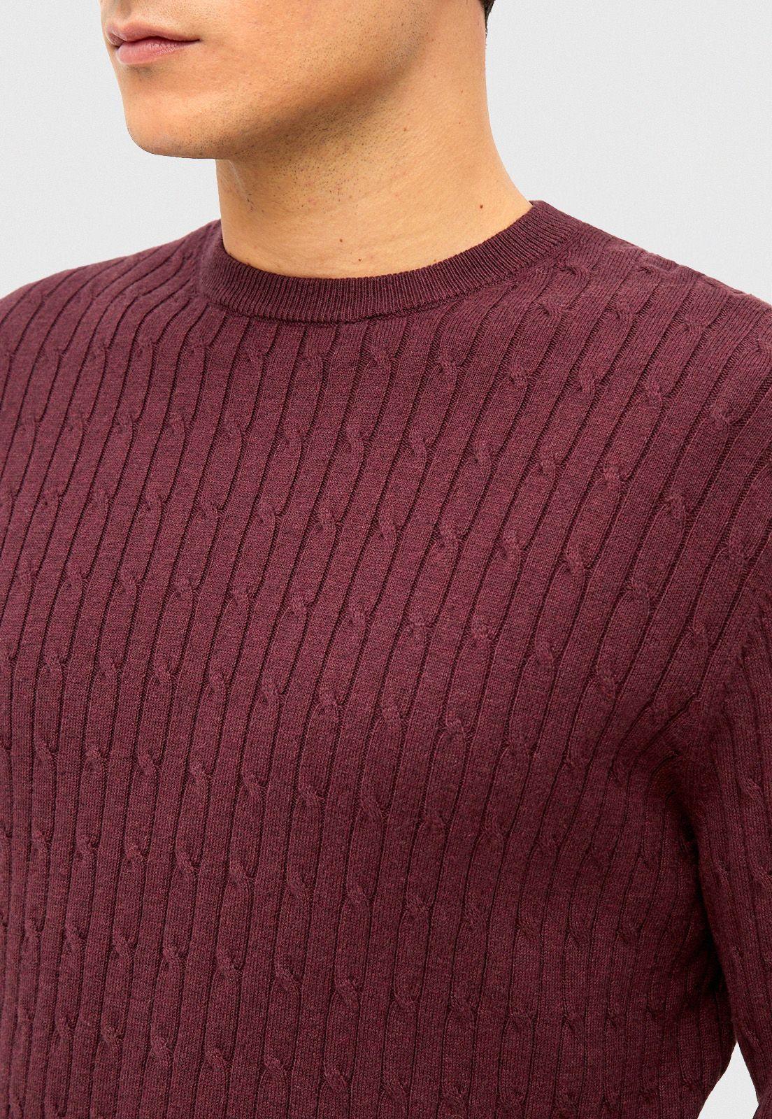 Sweater Round Neck Burdeo-2